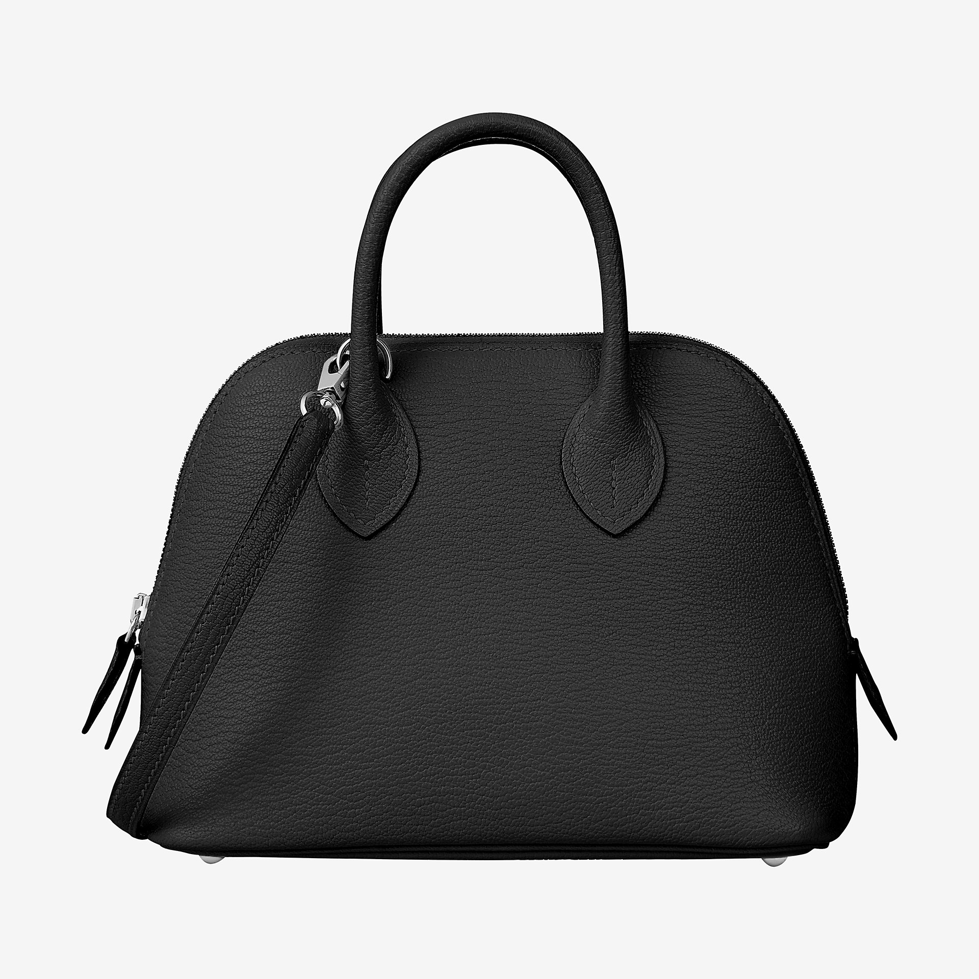 Hermes Bolide 1923 mini bag CK89 noir Mysore goatskin