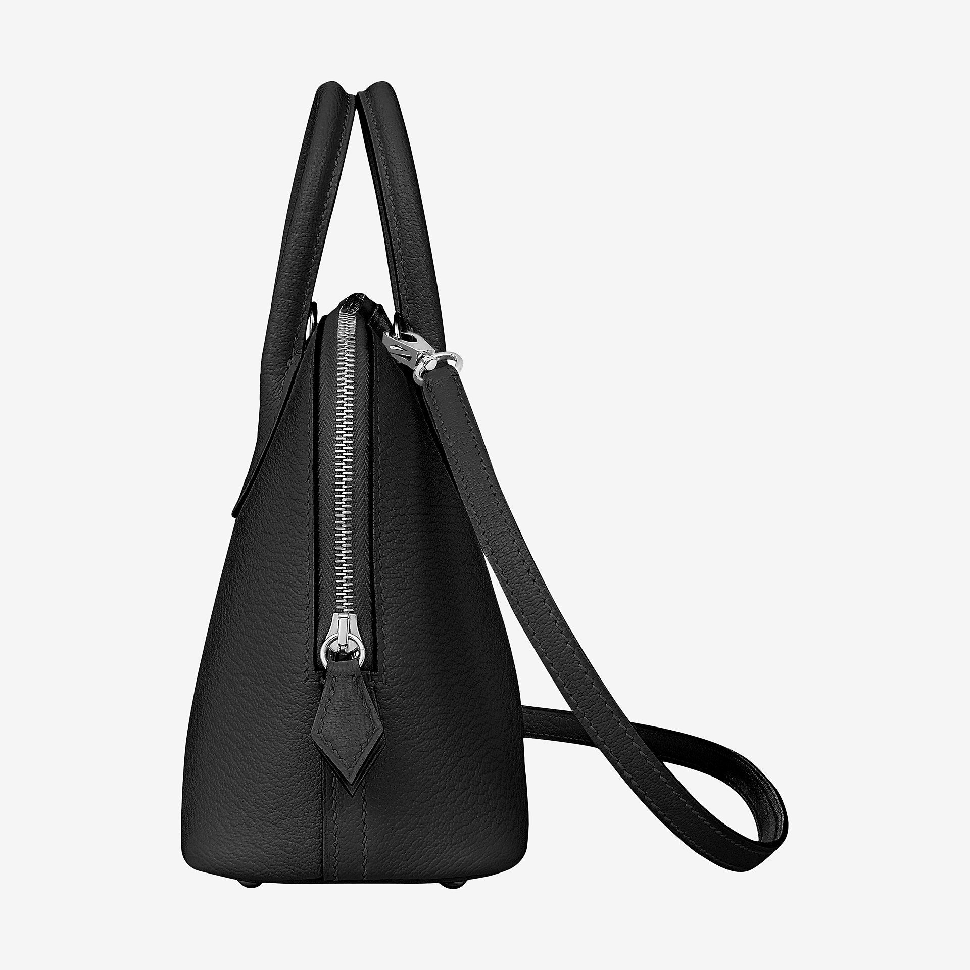 Hermes Bolide 1923 mini bag CK89 noir Mysore goatskin