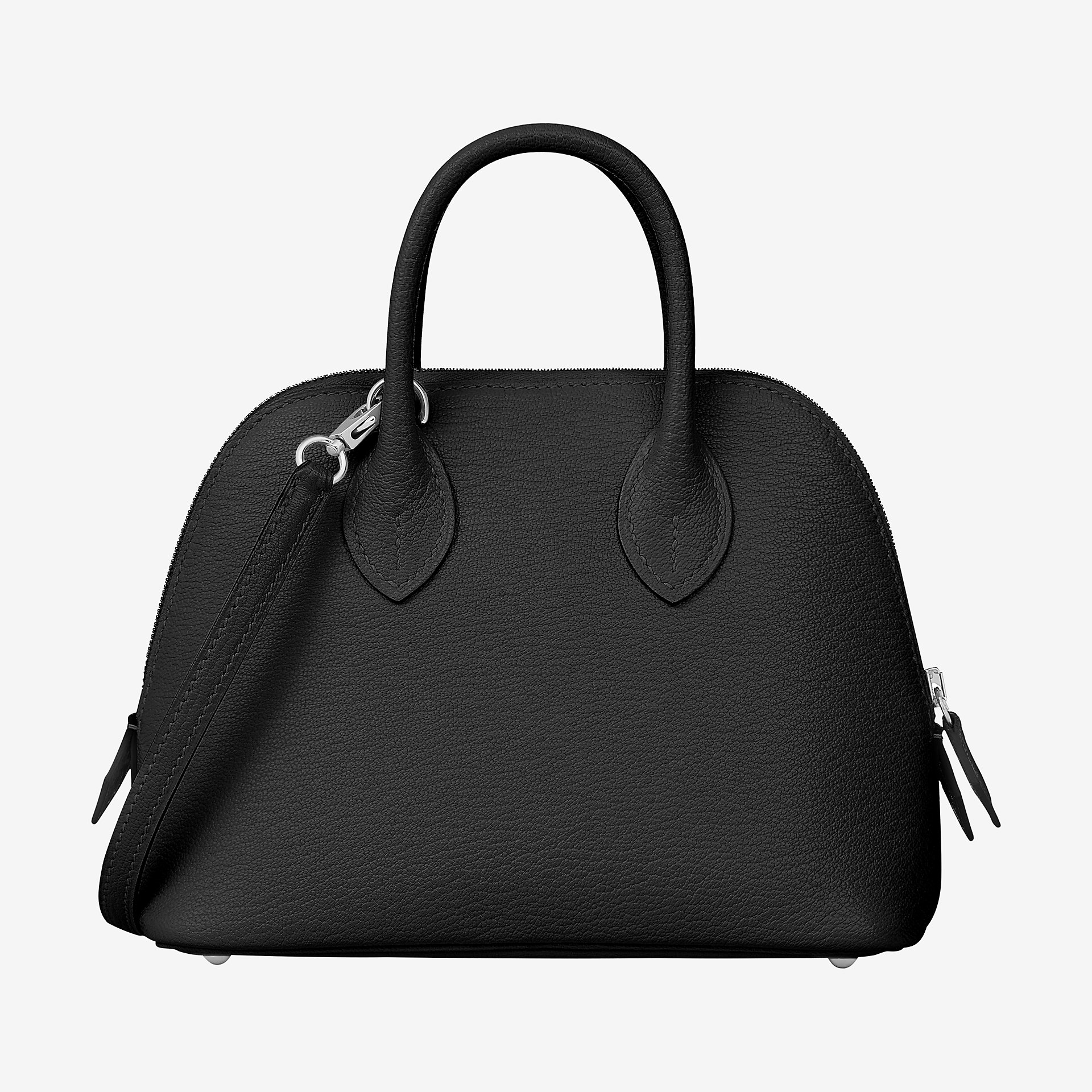 Hermes Bolide 1923 mini bag CK89 noir Mysore goatskin