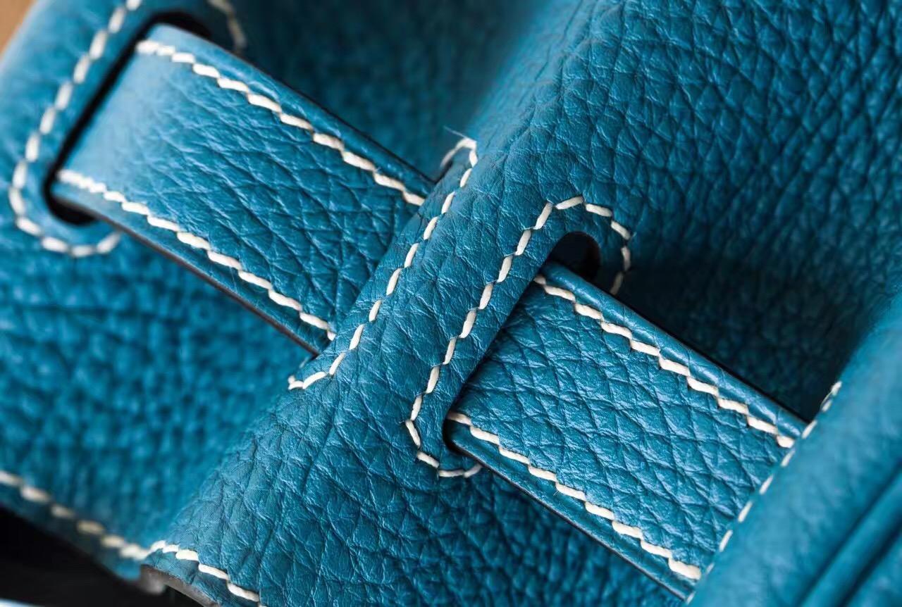 Hermes Birkin 30cm Togo CK75 牛仔蓝 Blue Jean 银扣 全手工蜜蜡线缝制