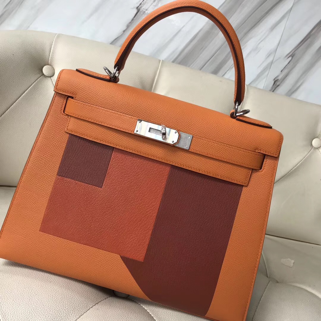 Hermes Kelly 28 Handbag 6C Cuivre Togo GHW