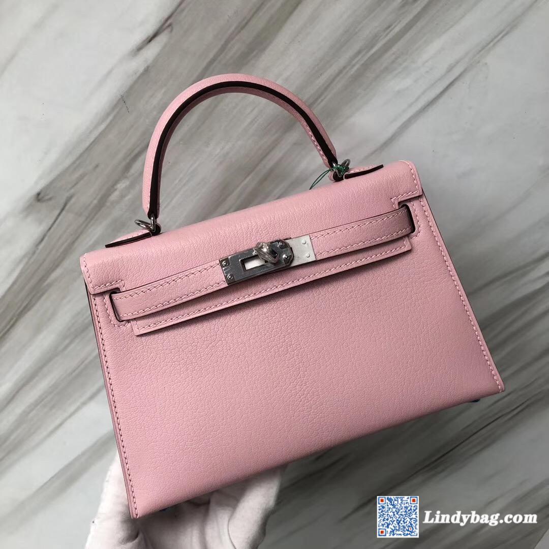 爱马仕2019年是D刻 Hermes Mini Kelly II Price Chevre 3Q Rose Sakura 新樱花粉-Hermes Birkin kelly constance ...