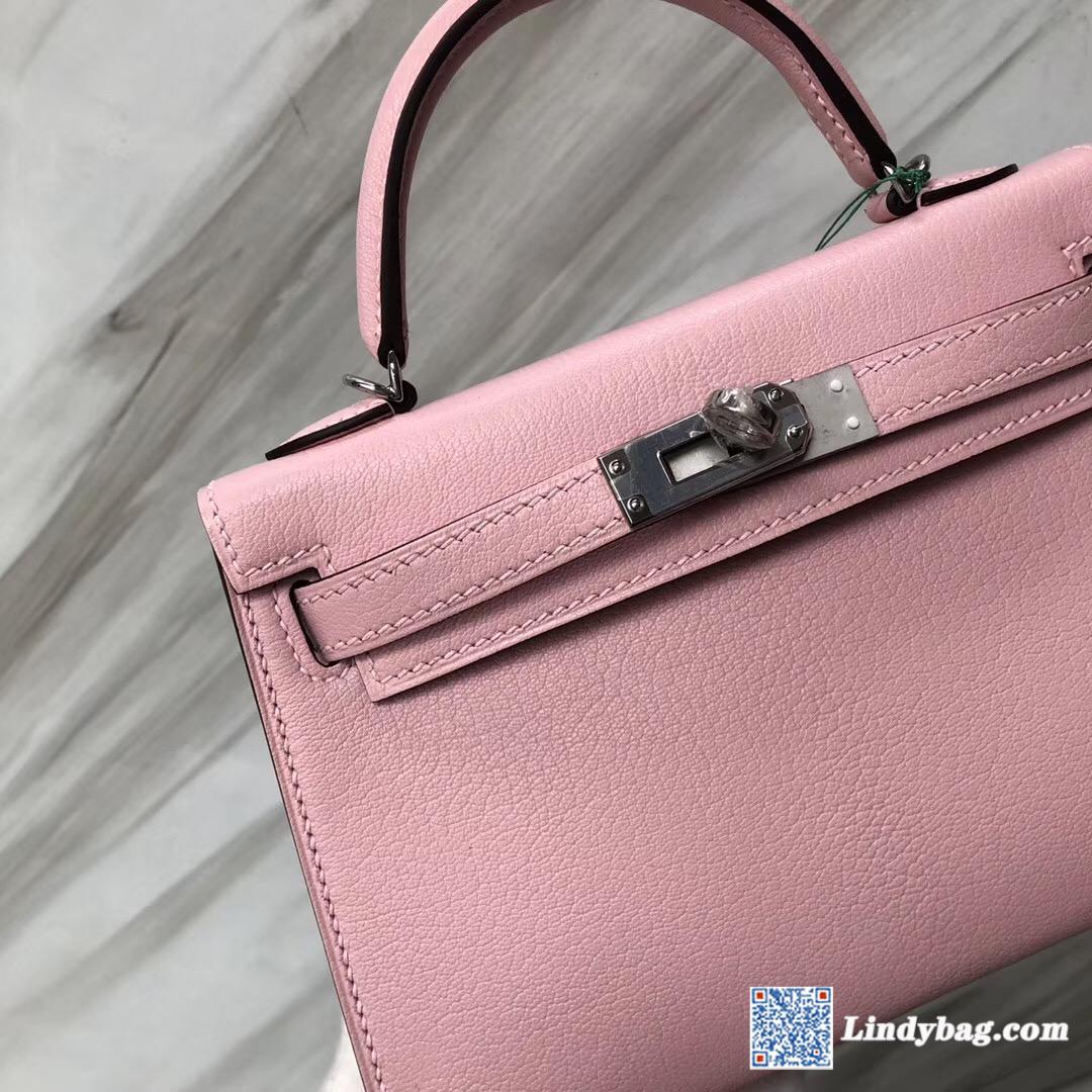 爱马仕2019年是D刻 Hermes Mini Kelly II Price Chevre 3Q Rose Sakura 新樱花粉-Hermes Birkin kelly constance ...