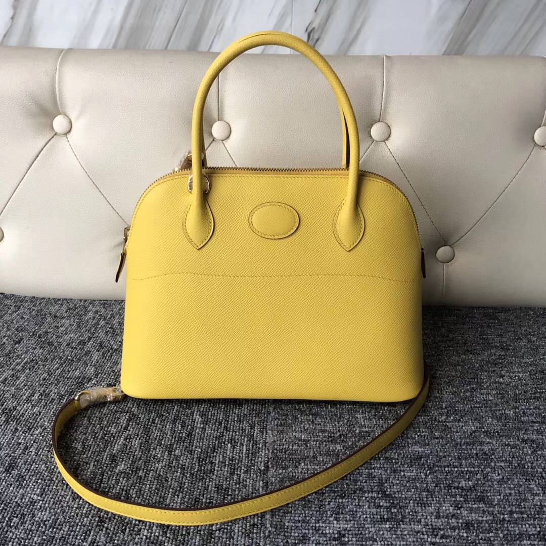 Hermes Birkin 30 Taurillon Novillo Leather 9O Jaune De Naples GHW