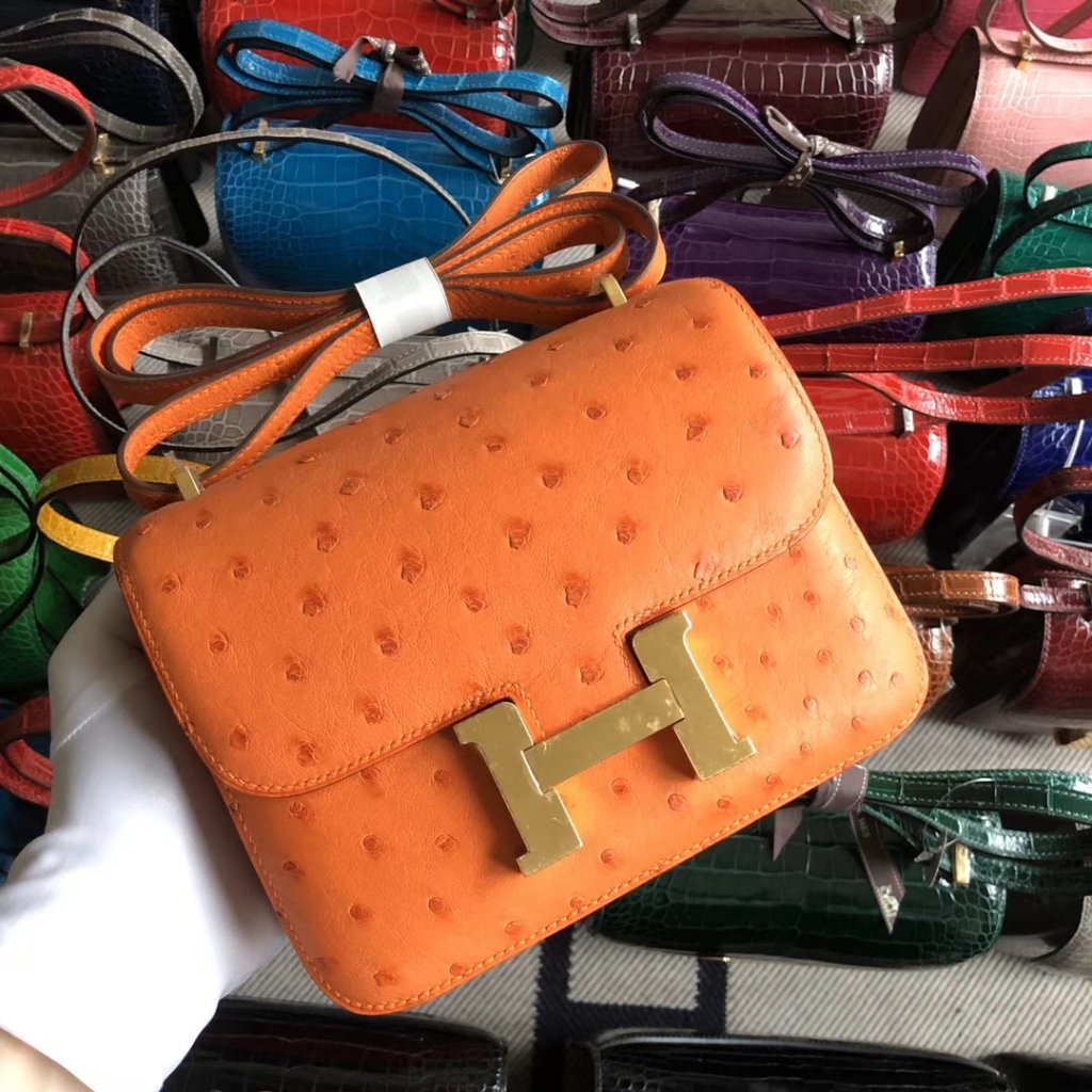 Toronto, Canada Hermes Constance 19cm 鸵鸟皮 OstrichHermès Birkin kelly
