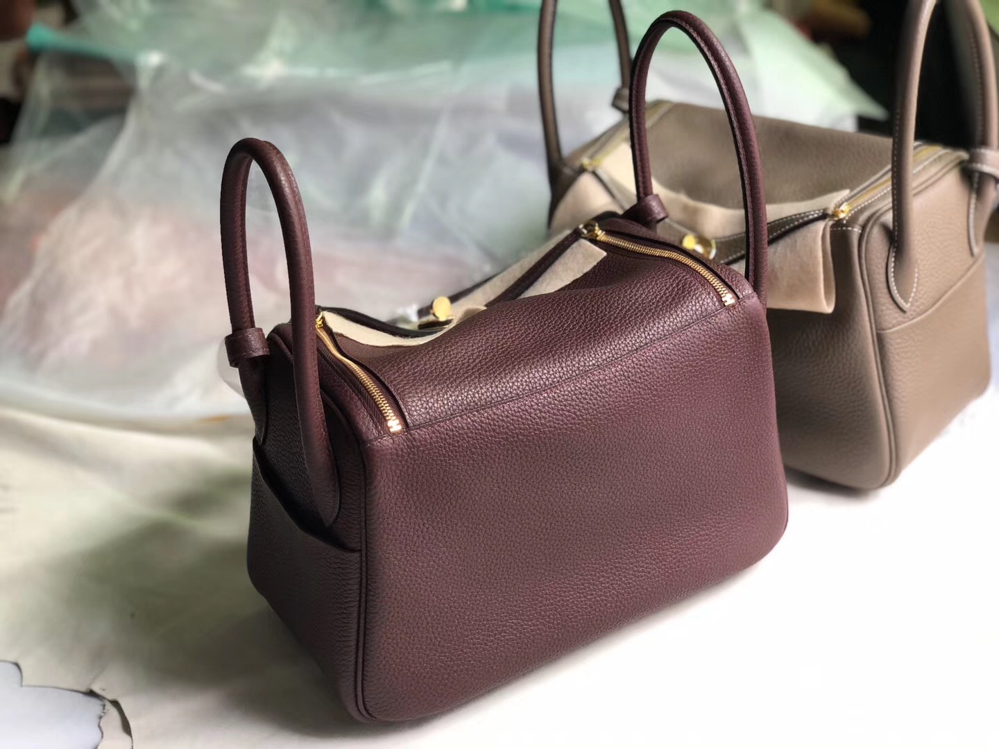 臺灣臺中市愛馬仕愛馬仕林迪包 Hermes lindy 26cm clemence 57 Bordeaux