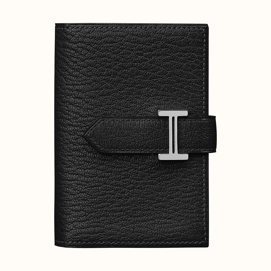 臺灣新竹縣愛馬仕錢包 Hermes Bearn mini wallet CK89 Noir 山羊皮