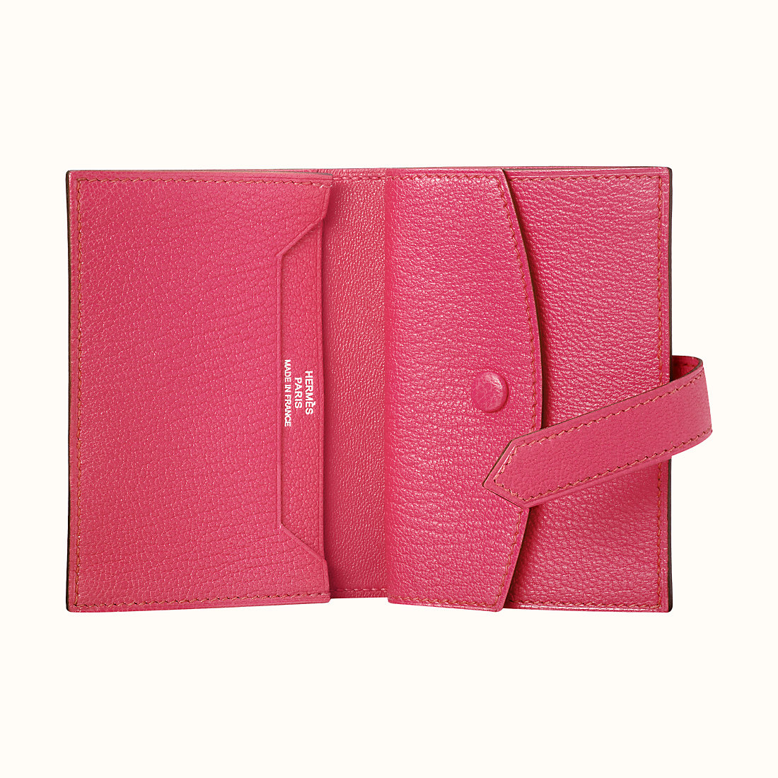 臺灣新竹市愛馬仕短款錢包 Hermes Bearn mini wallet CKU5 Rose Lipstick