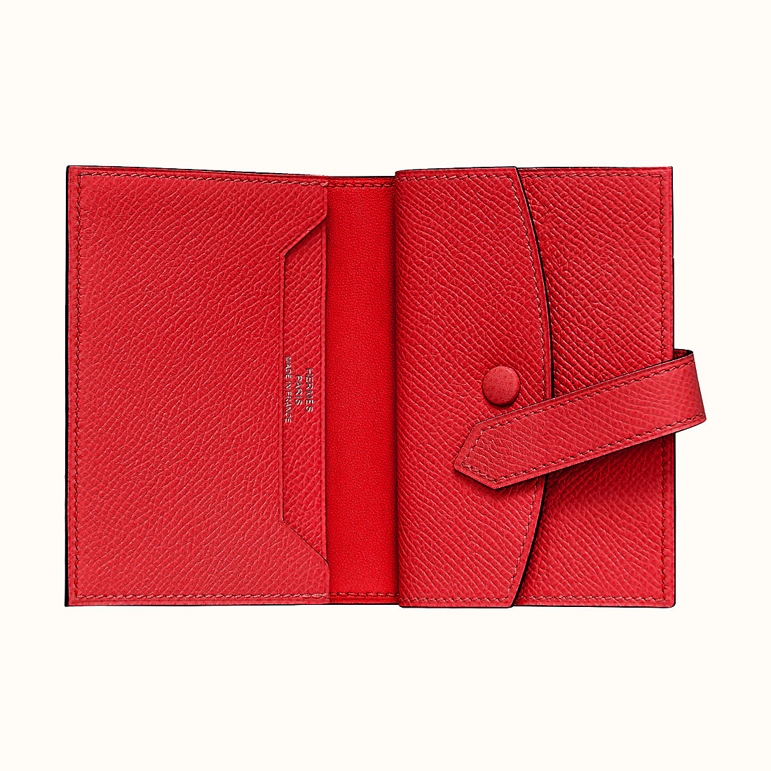 臺灣臺中市愛馬仕包包 Hermes Bearn mini wallet CKS3 Rouge De Cœur