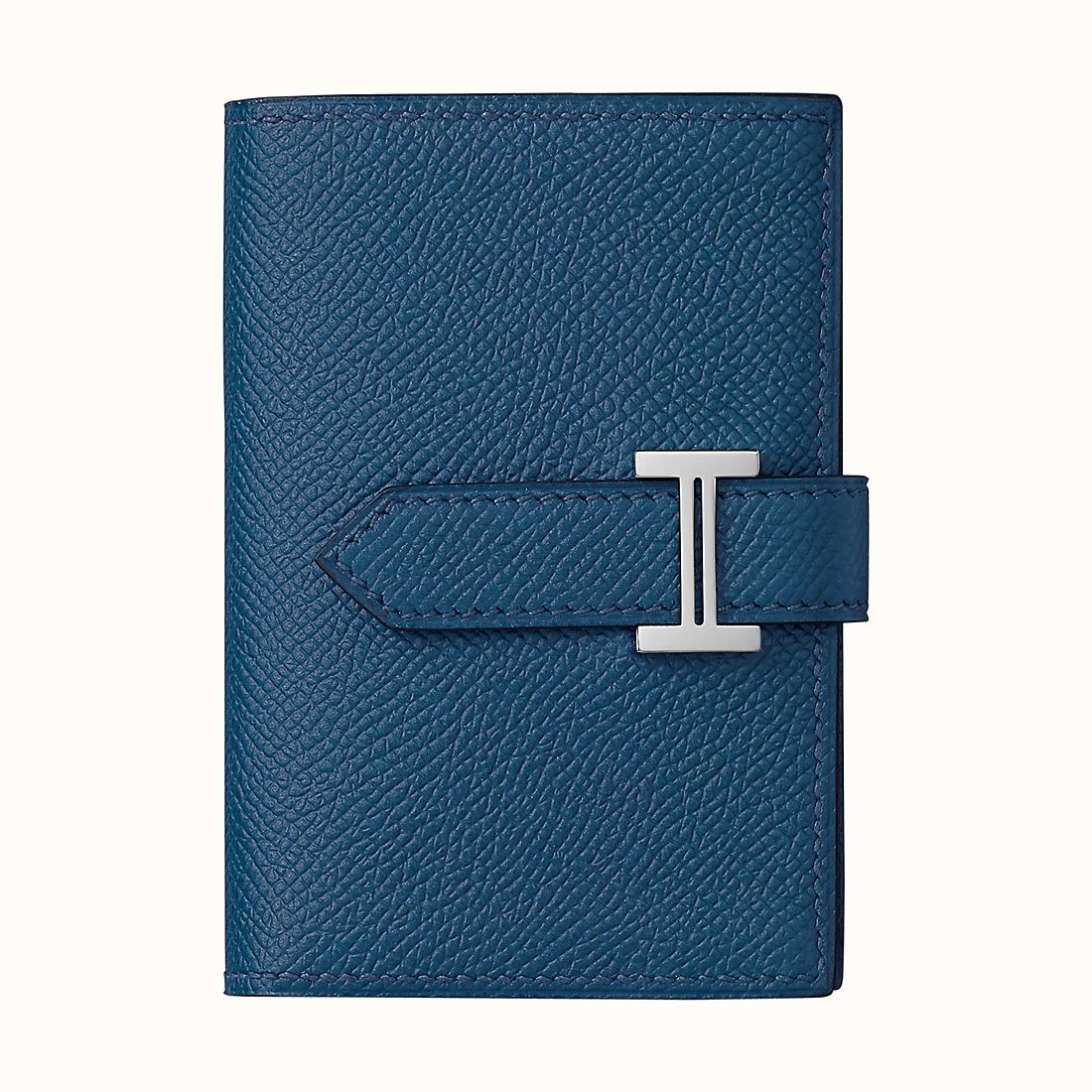 臺北市愛馬仕短錢包價格及圖片 Hermes Bearn mini wallet CKS4 Deep Blue