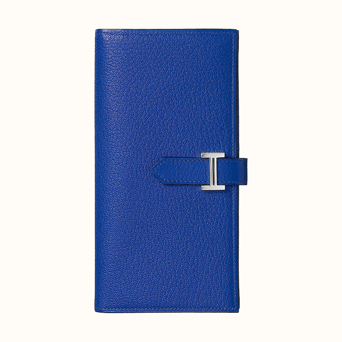 臺灣臺中市 Hermes Bearn wallet CK7T Bleu Électrique 電光藍 山羊皮