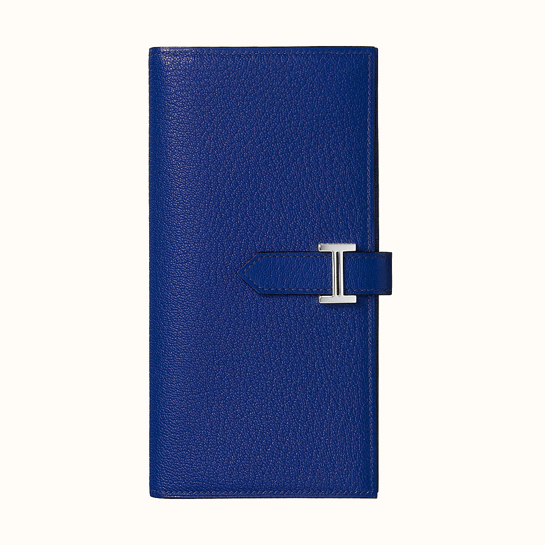 臺灣臺南市 Hermes Bearn wallet CKM3 Bleu Encre 墨水藍山羊皮