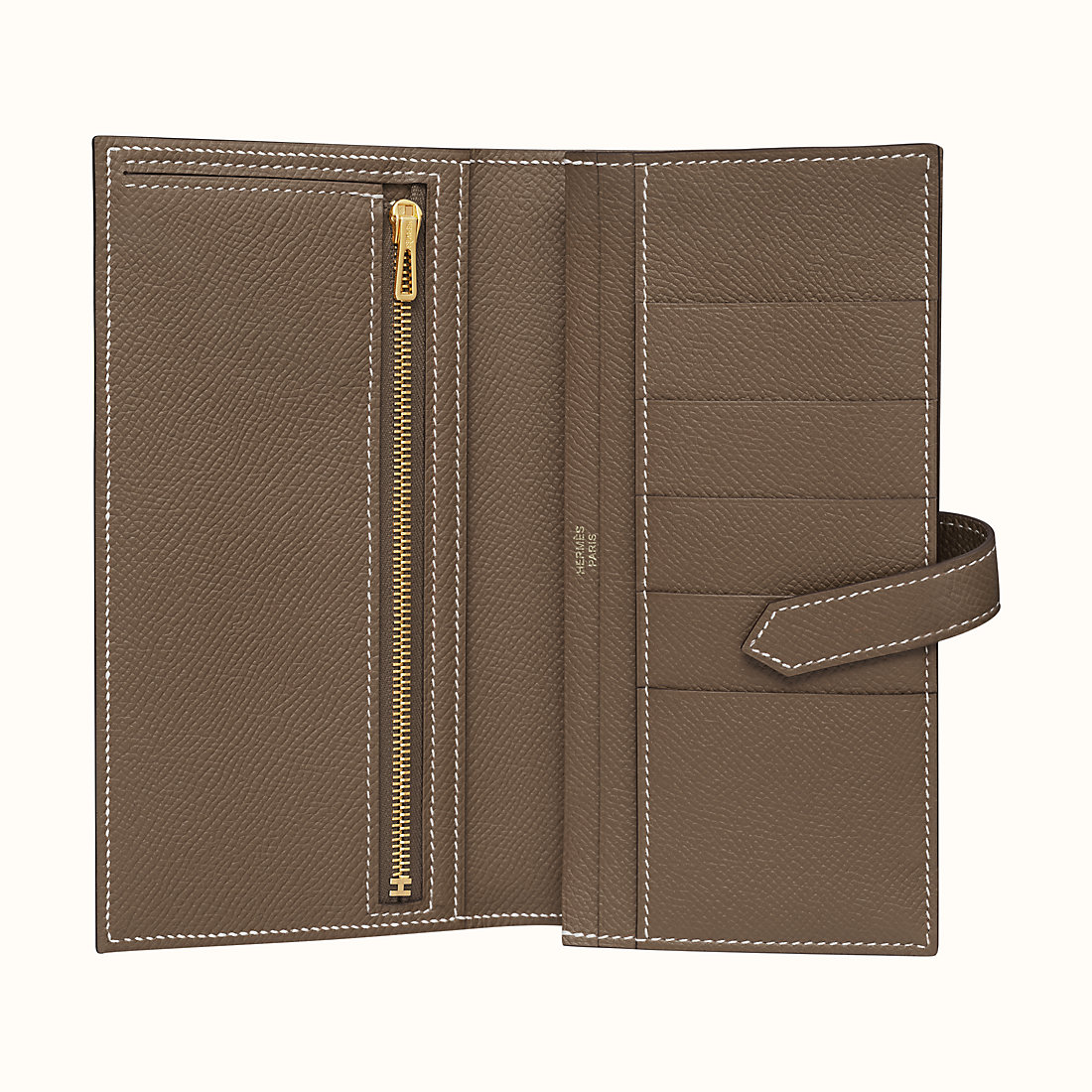 香港香港島中西區 Hermes Bearn wallet CC18 Étoupe Epsom