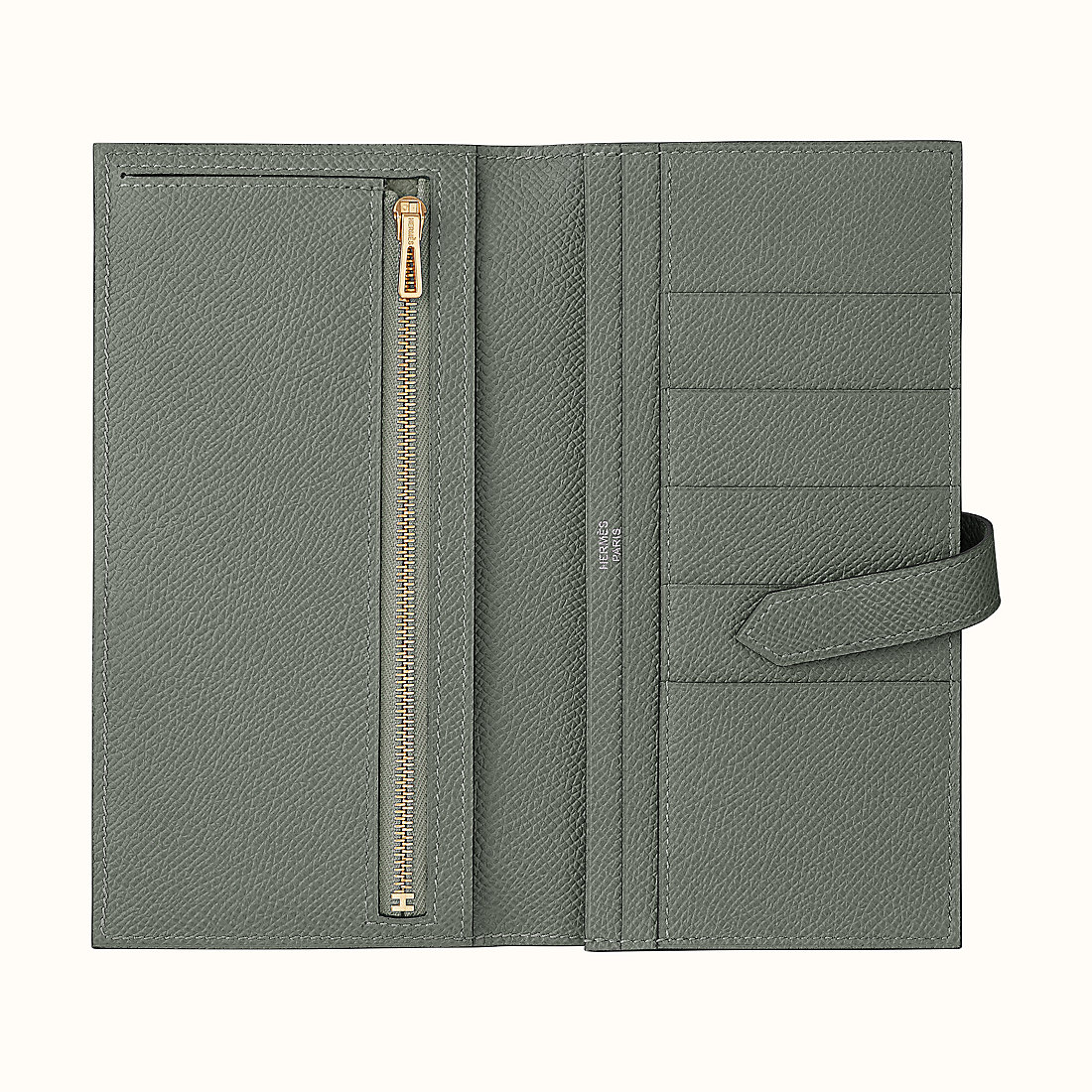 臺灣嘉義市愛馬仕錢包 Hermes Bearn wallet CC63 Vert Amande Epsom