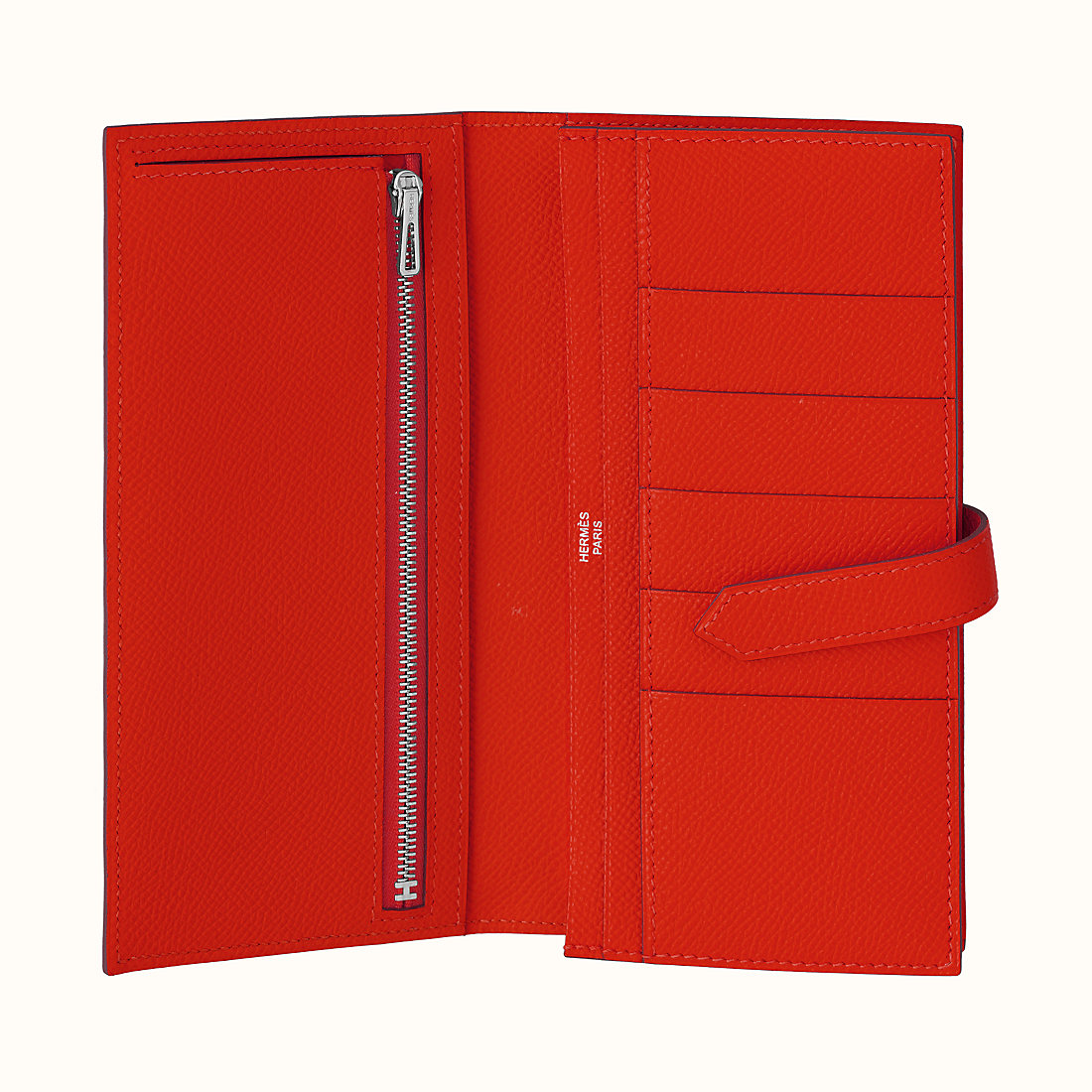Hermes Bearn wallet CKS3 Rouge De Cœur Epsom calfskin