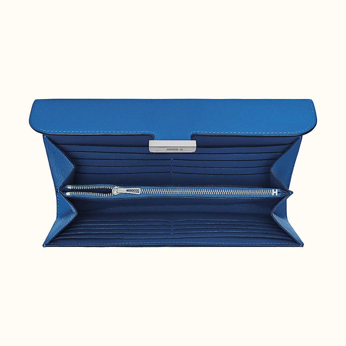新北市愛馬仕長款錢包 Hermes Constance long wallet CKI7 Bleu Zellige