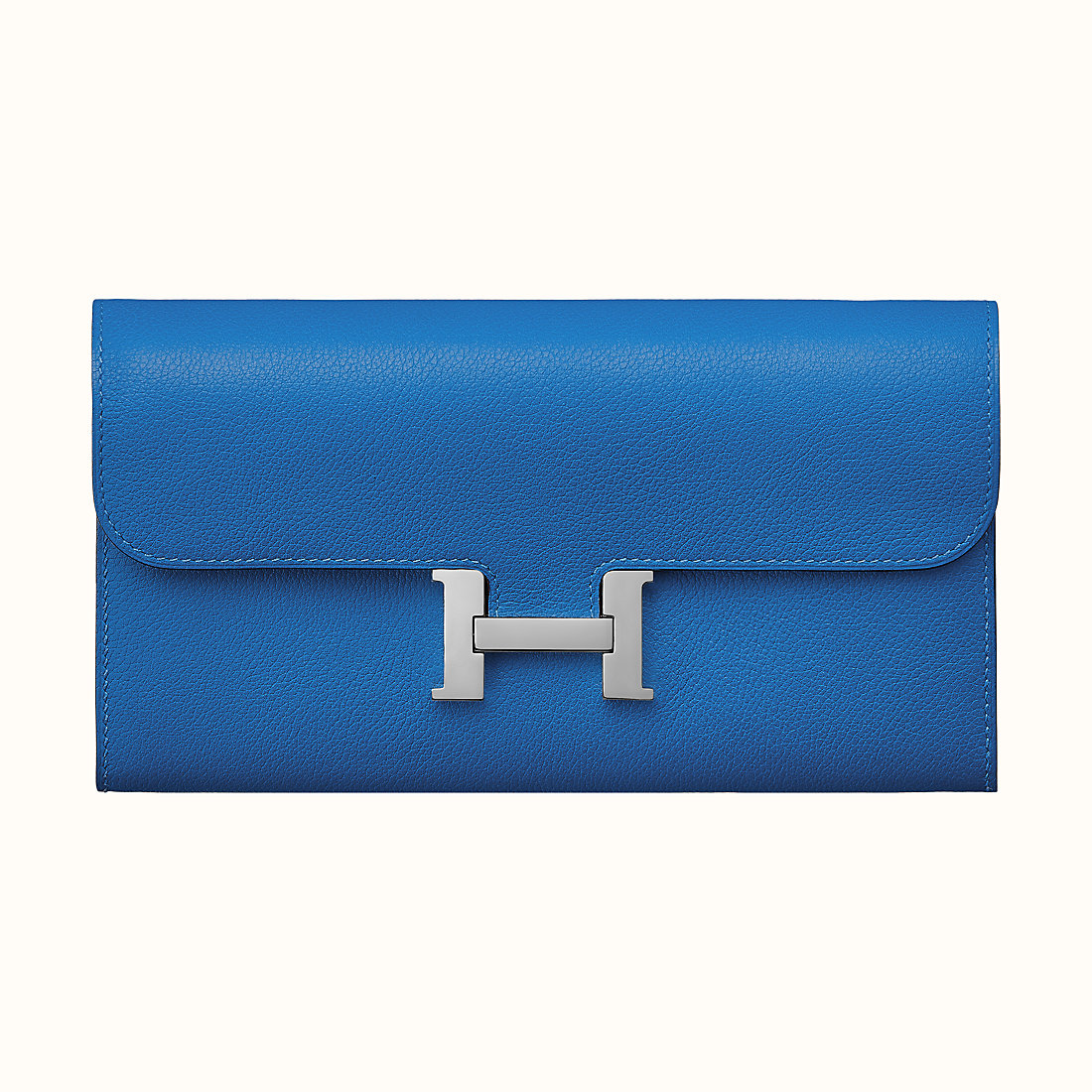 新北市愛馬仕長款錢包 Hermes Constance long wallet CKI7 Bleu Zellige