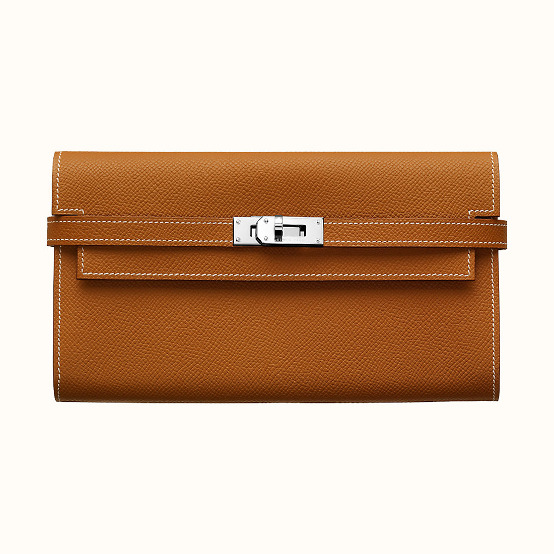 Hermes Kelly classic wallet CK37 Gold 金棕色 Epsom calfskin