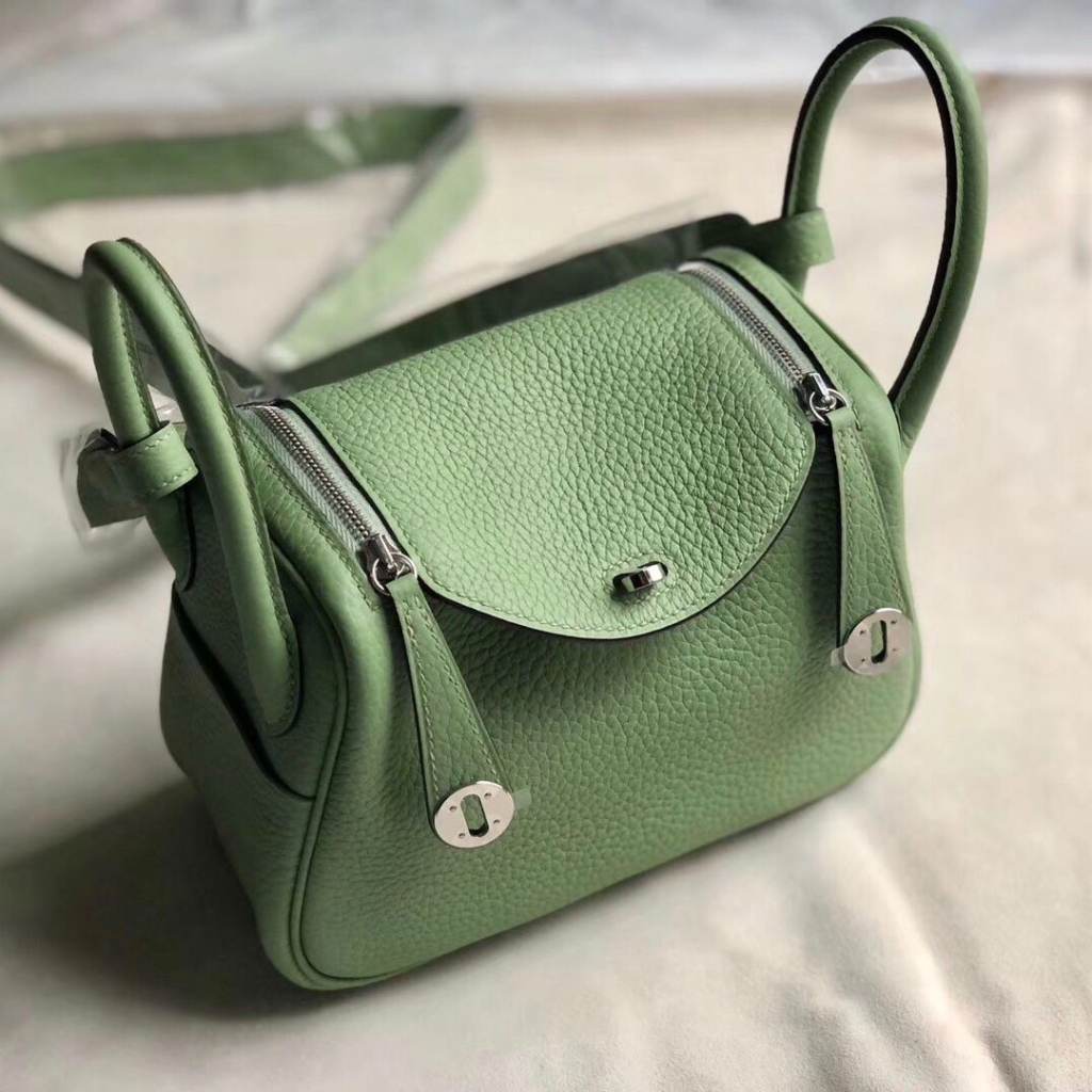 Hermes Mini Lindy 3i Vert Criquet Clemence Herm s hermes-mini-lindy-3i-vert-criquet-clemence-herm-s