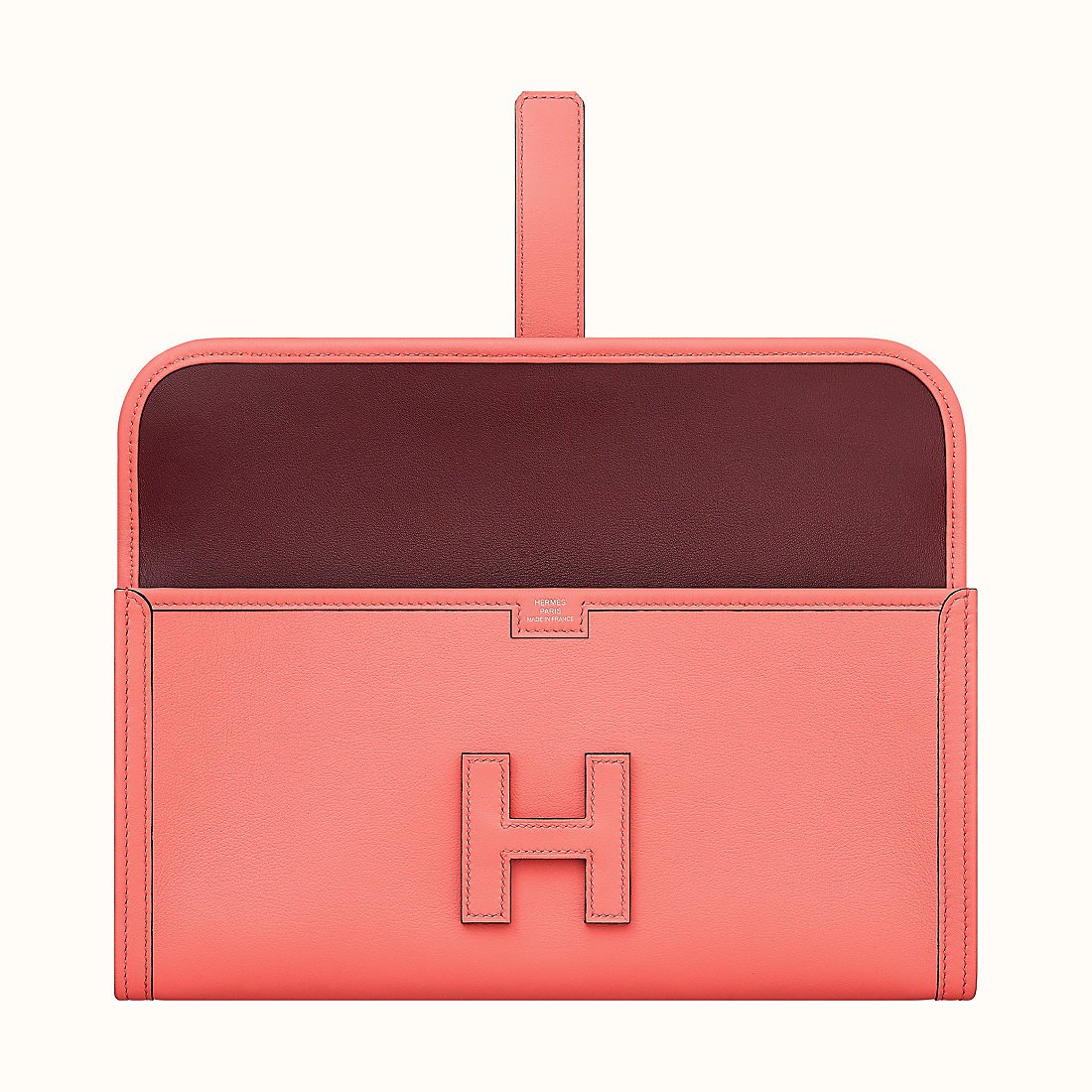 Hermes Jige Elan 29 verso clutch Rose D’été/CK57 Bordeaux