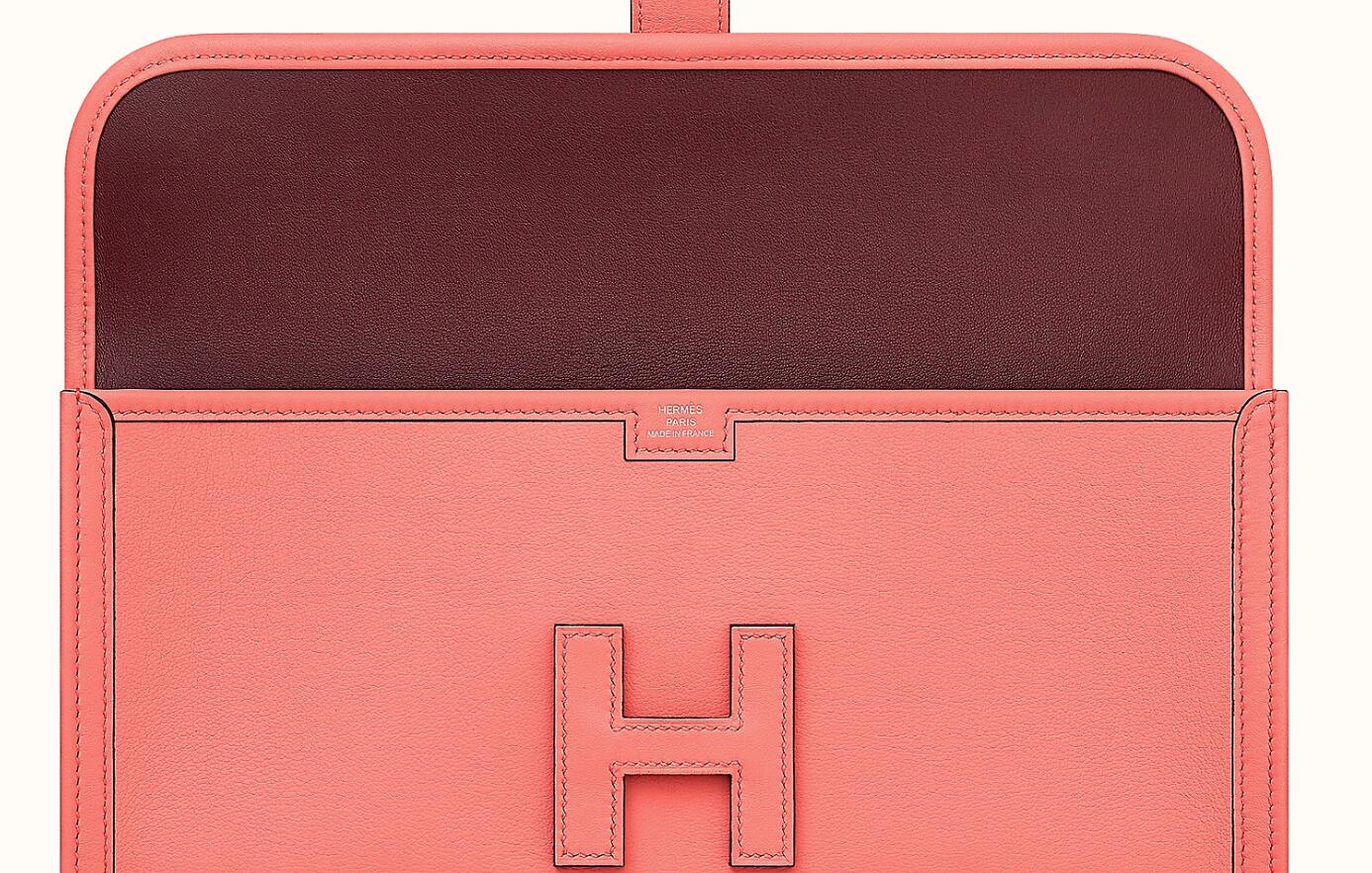 Hermes Jige Elan 29 verso clutch Rose D’été/CK57 Bordeaux