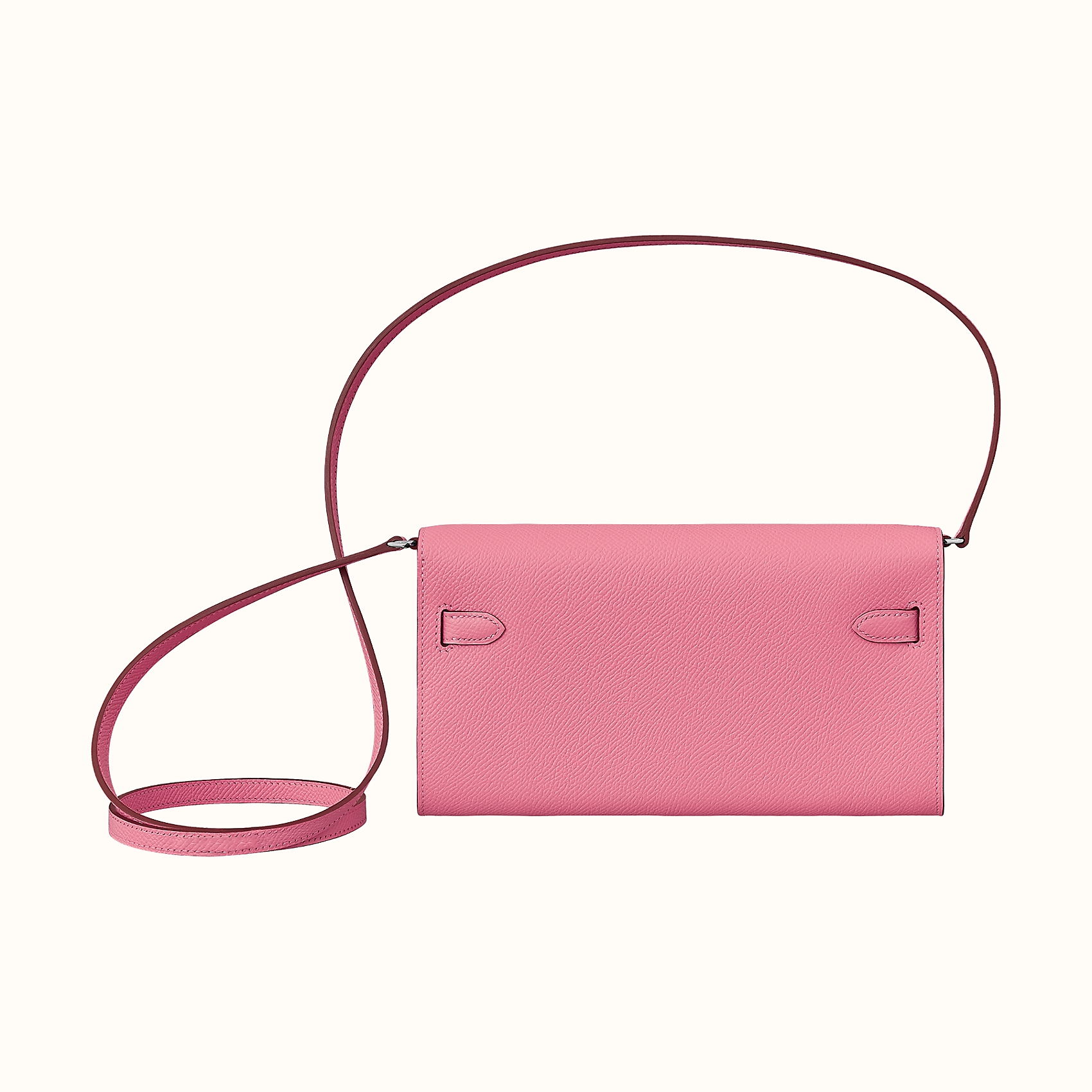 Hermes Portefeuille Kelly Classique To Go CK1Q Rose Confetti