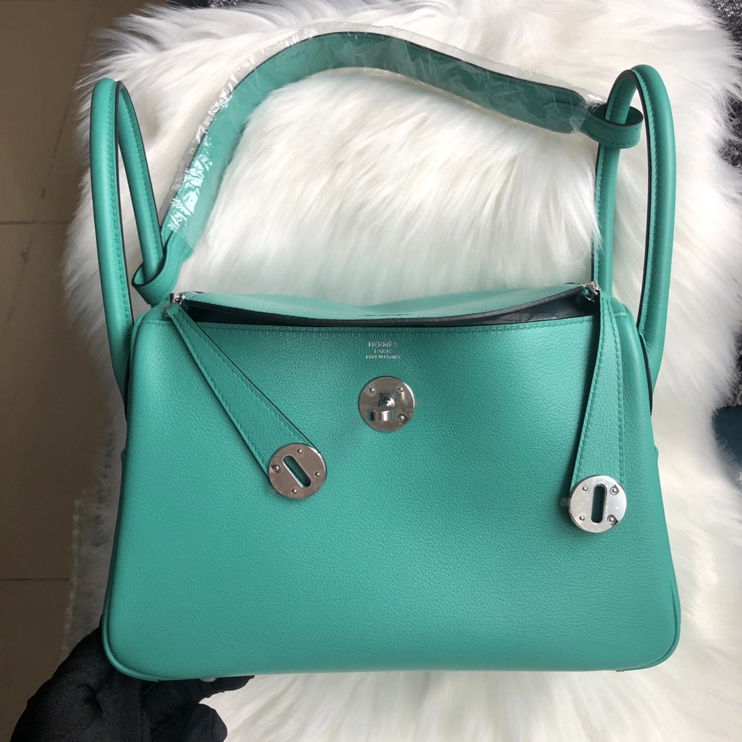 臺灣高雄市 愛馬仕林迪包 Hermes Lindy 26cm U1 Vert Verone Evercolor