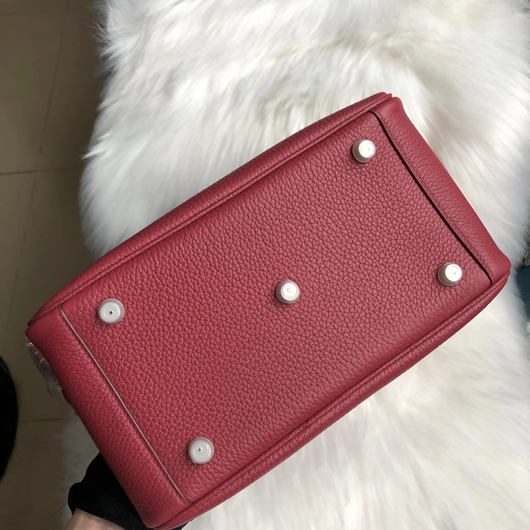 臺灣雲林縣 嘉義縣 Hermes Lindy 26cm Clemence K1 Rouge Grenat 石榴紅