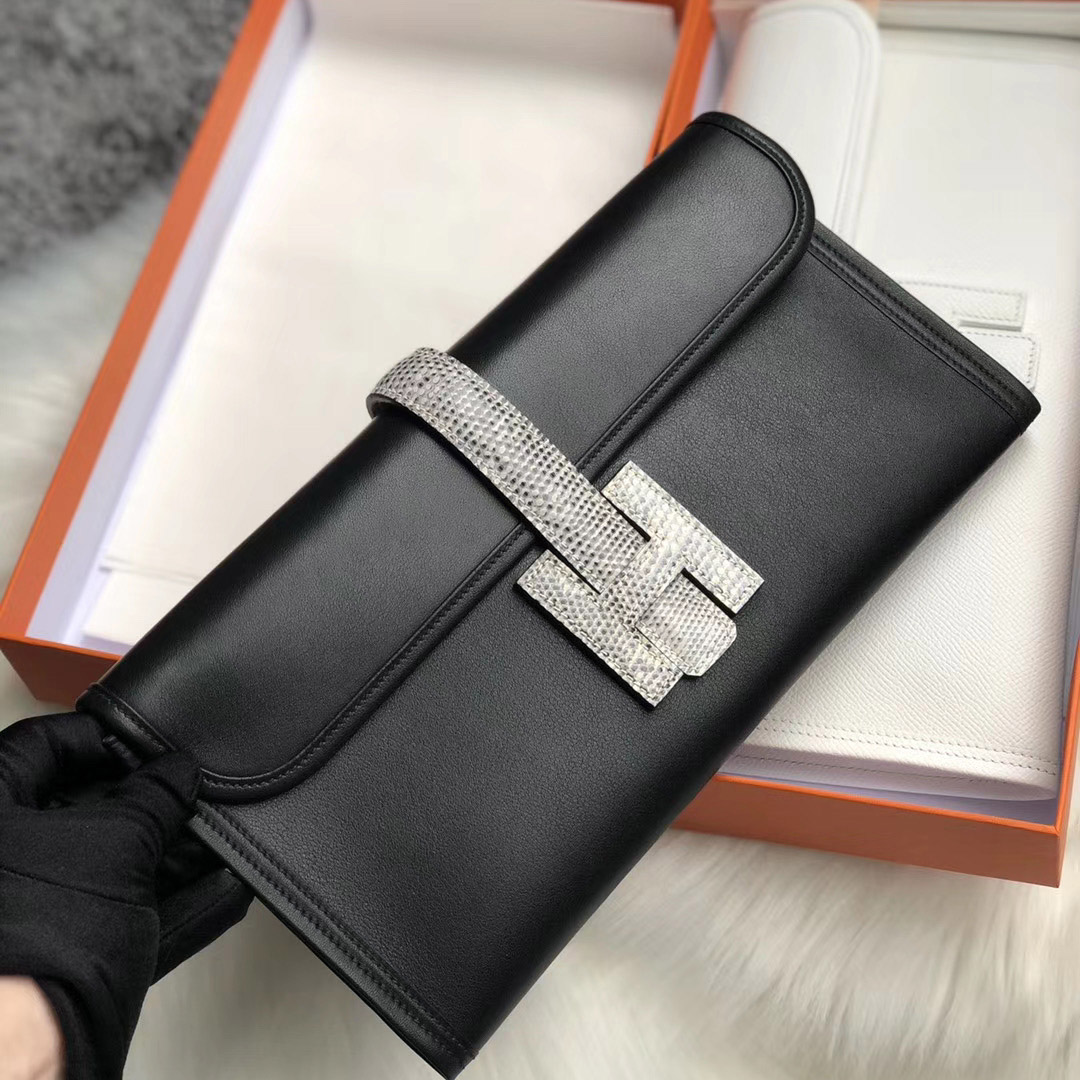 HERMES Zipengo Calfskin Plain Clutches ( H084322CC2Z )