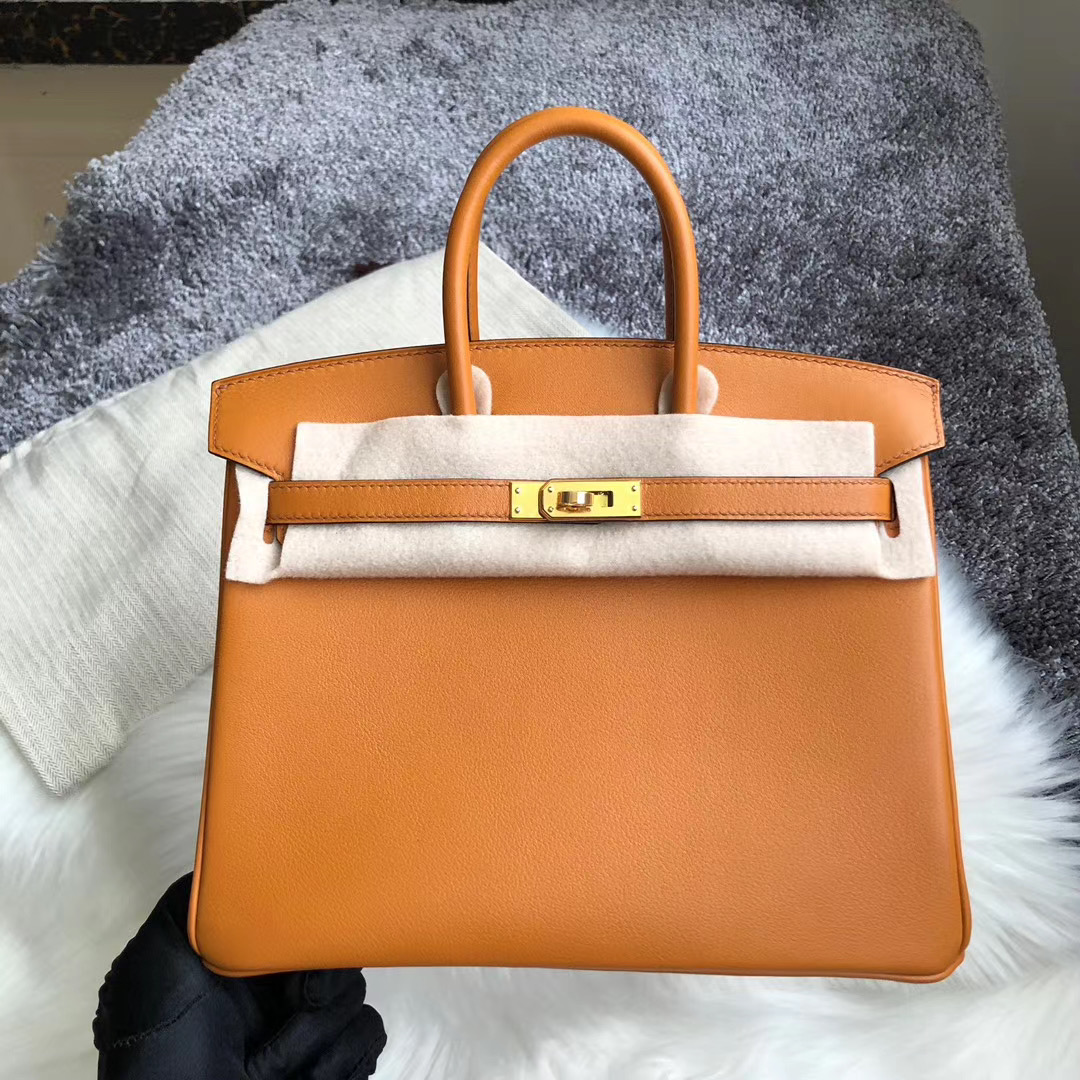 香港大埔區愛馬仕鉑金包 Hermes Birkin 25cm Swift 1H toffee 太妃糖 金扣