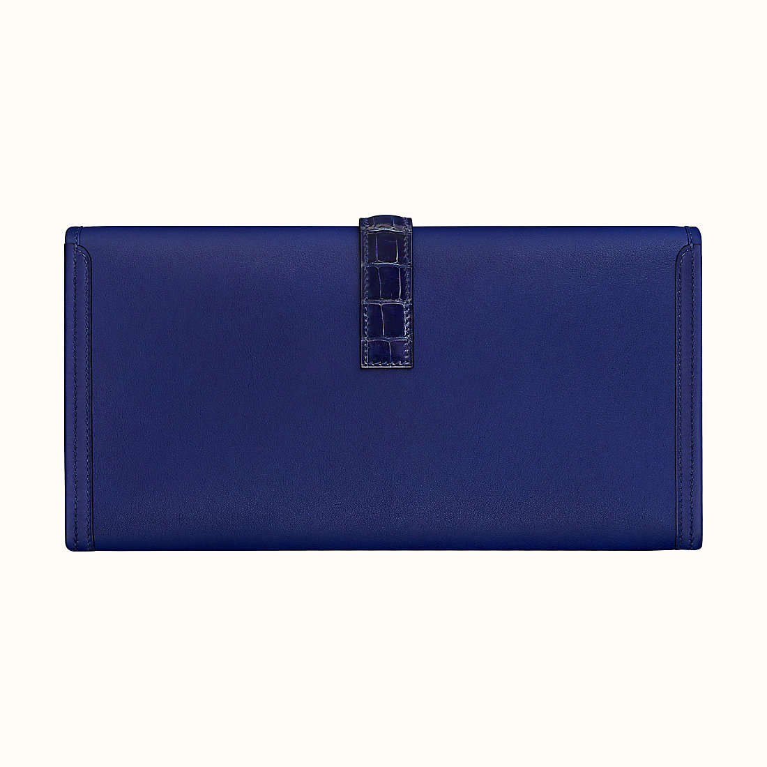 Hermes Jige Elan 29 touch clutch Bleu Encre Swift calfskin