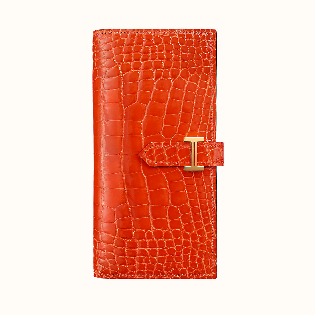 臺灣臺北市 愛馬仕長款錢包多少錢 Hermes Bearn wallet CC8V Orange Poppy