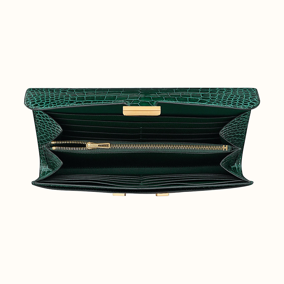 新北市康斯坦斯長錢包 Hermes Constance wallet CC6O Vert Cyprès