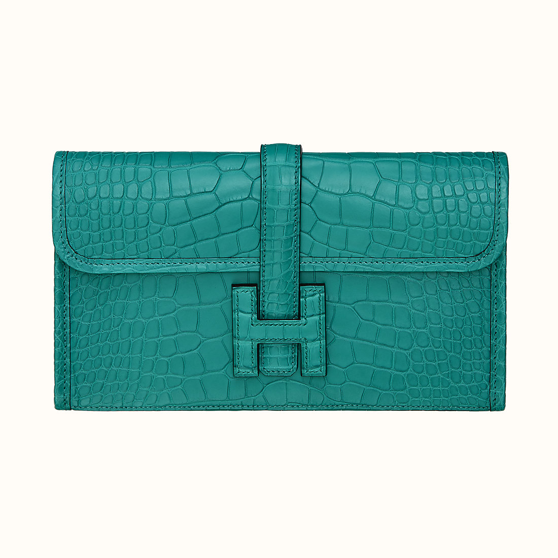 臺灣臺南市愛馬仕長款錢包 Hermes Jige Duo wallet CA7F Bleu Paon