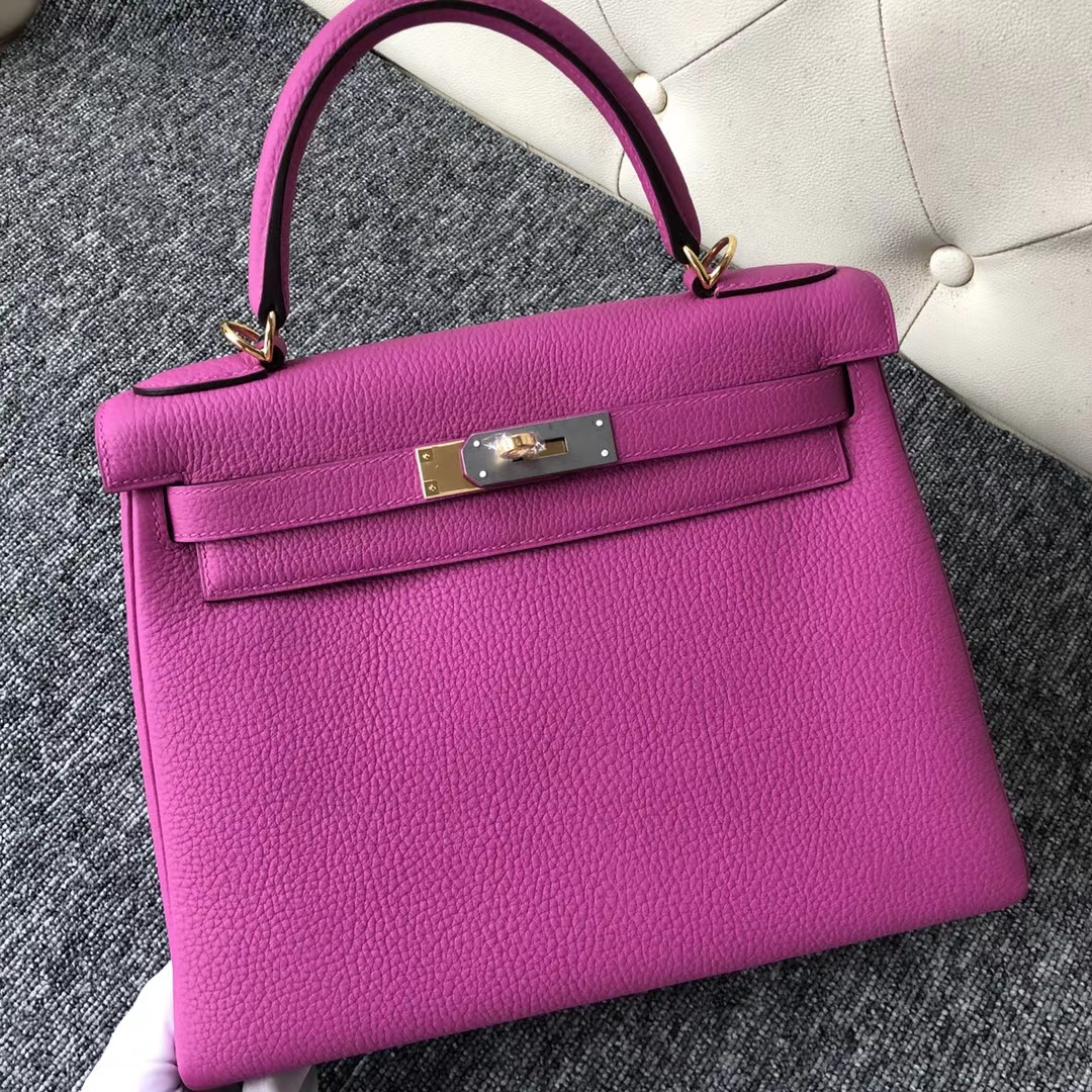 臺灣臺北市大同區 愛馬仕凱莉包 Hermes Kelly 28cm Togo 9I Rose Magnolia