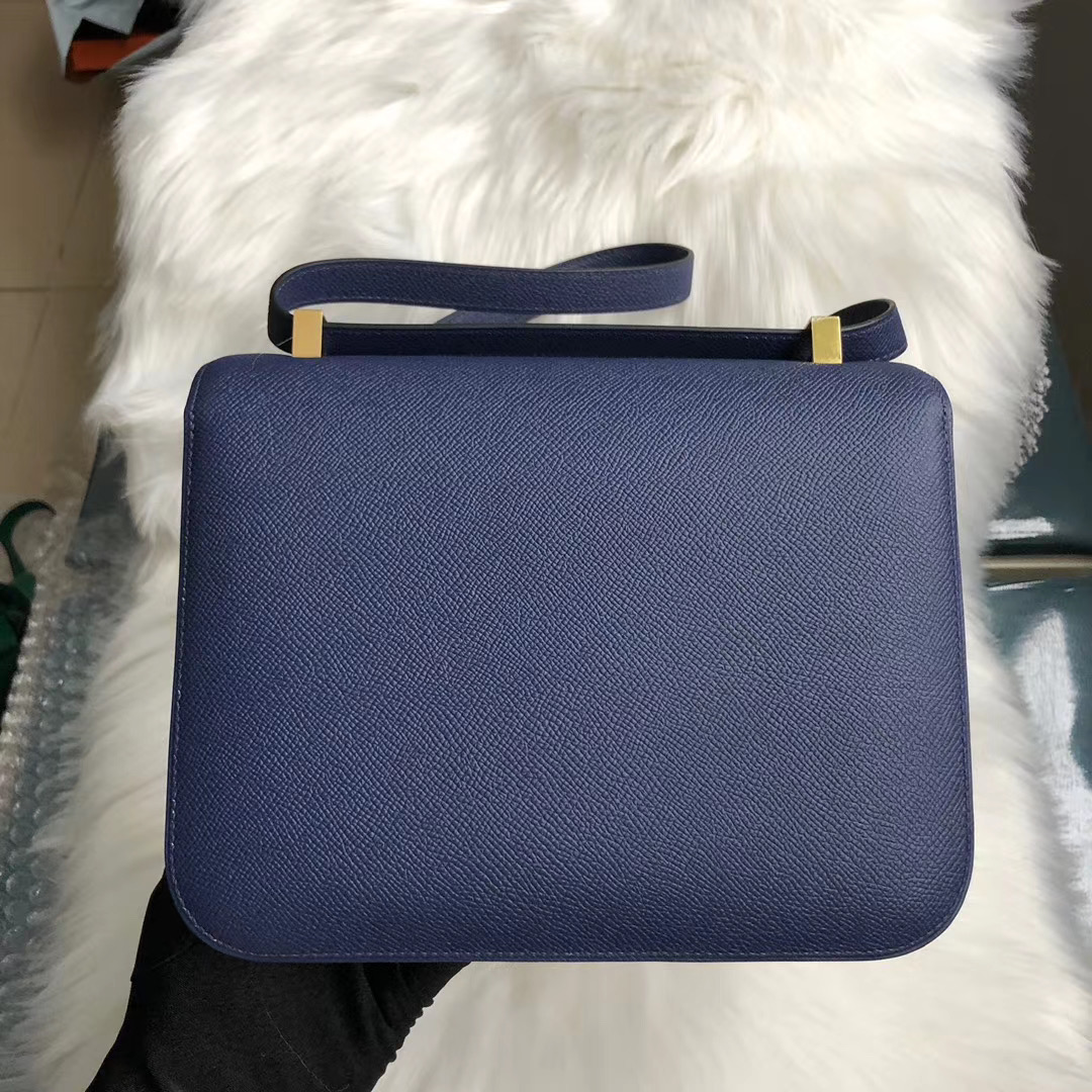 臺灣臺北市中正區 Hermes Constance 24cm Epsom 73 Blue Sapphire