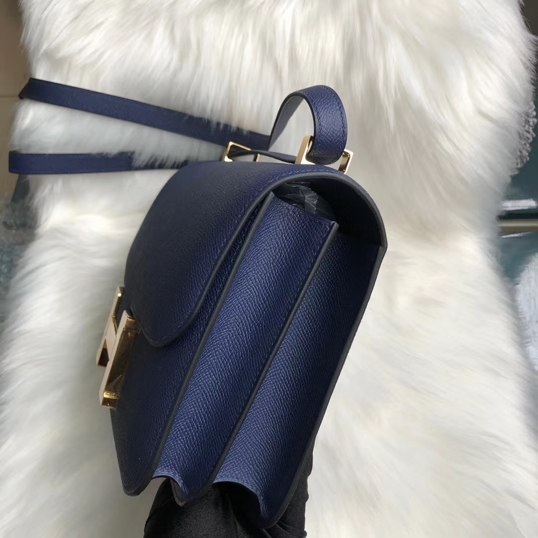 臺灣臺北市中正區 Hermes Constance 24cm Epsom 73 Blue Sapphire