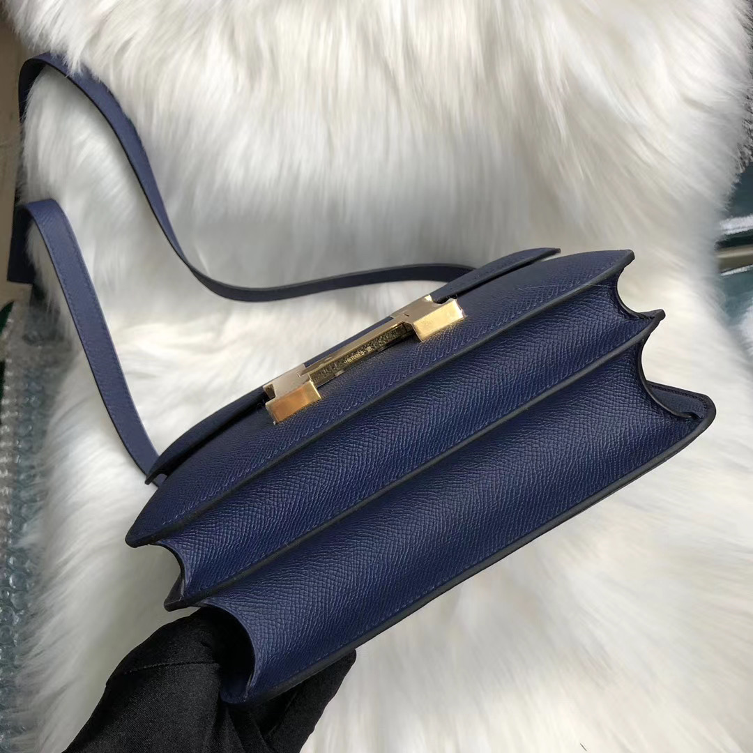 臺灣臺北市中正區 Hermes Constance 24cm Epsom 73 Blue Sapphire