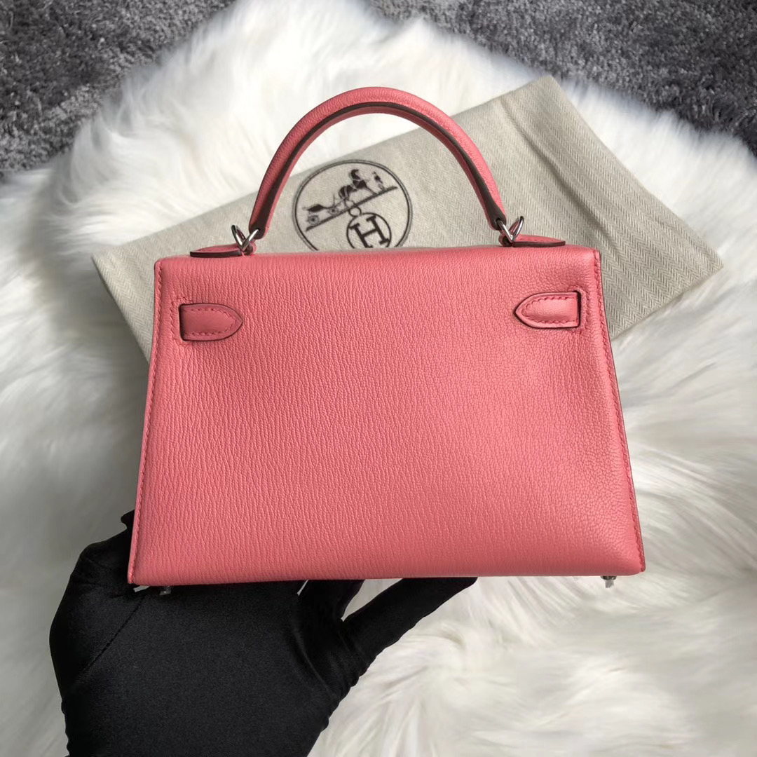 新北市板橋區 Hermes Kelly Mini II Handbag Chevre 8W Rose Azalée