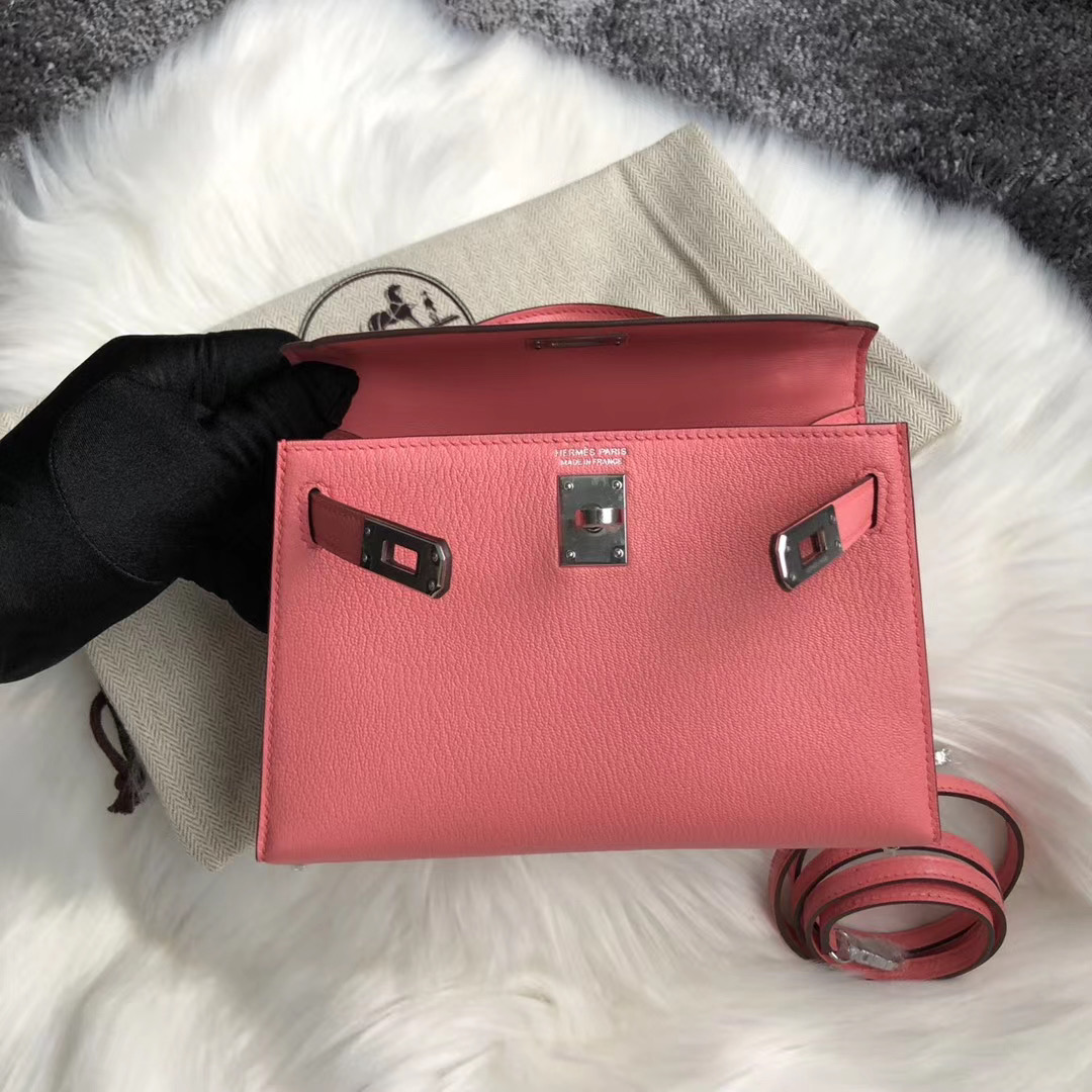 新北市板橋區 Hermes Kelly Mini II Handbag Chevre 8W Rose Azalée