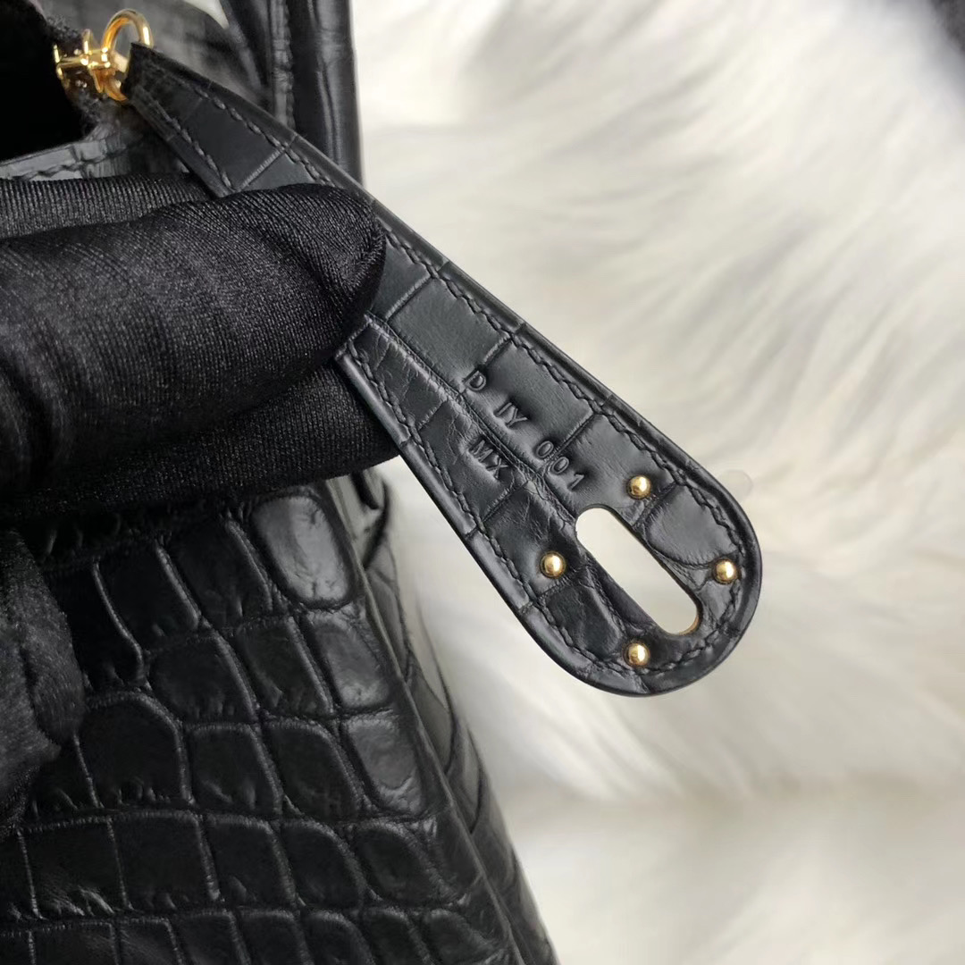 臺灣新北市三芝區 愛馬仕 Hermes Lindy 26cm Matte nilo crocodile Black