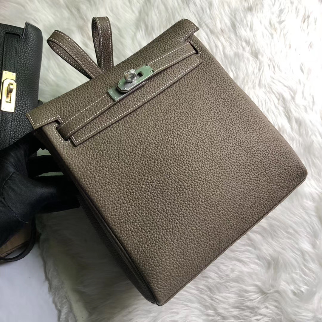 新北市汐止區愛馬仕包包 Hermes Kelly Ado Backpack CK18 Etoupe