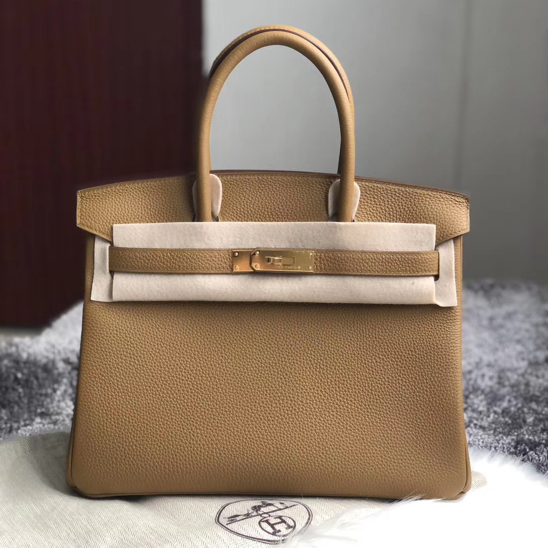 臺灣臺中市大安區 Hermes Birkin 30cm Handbag U8 Bronze 金銅色