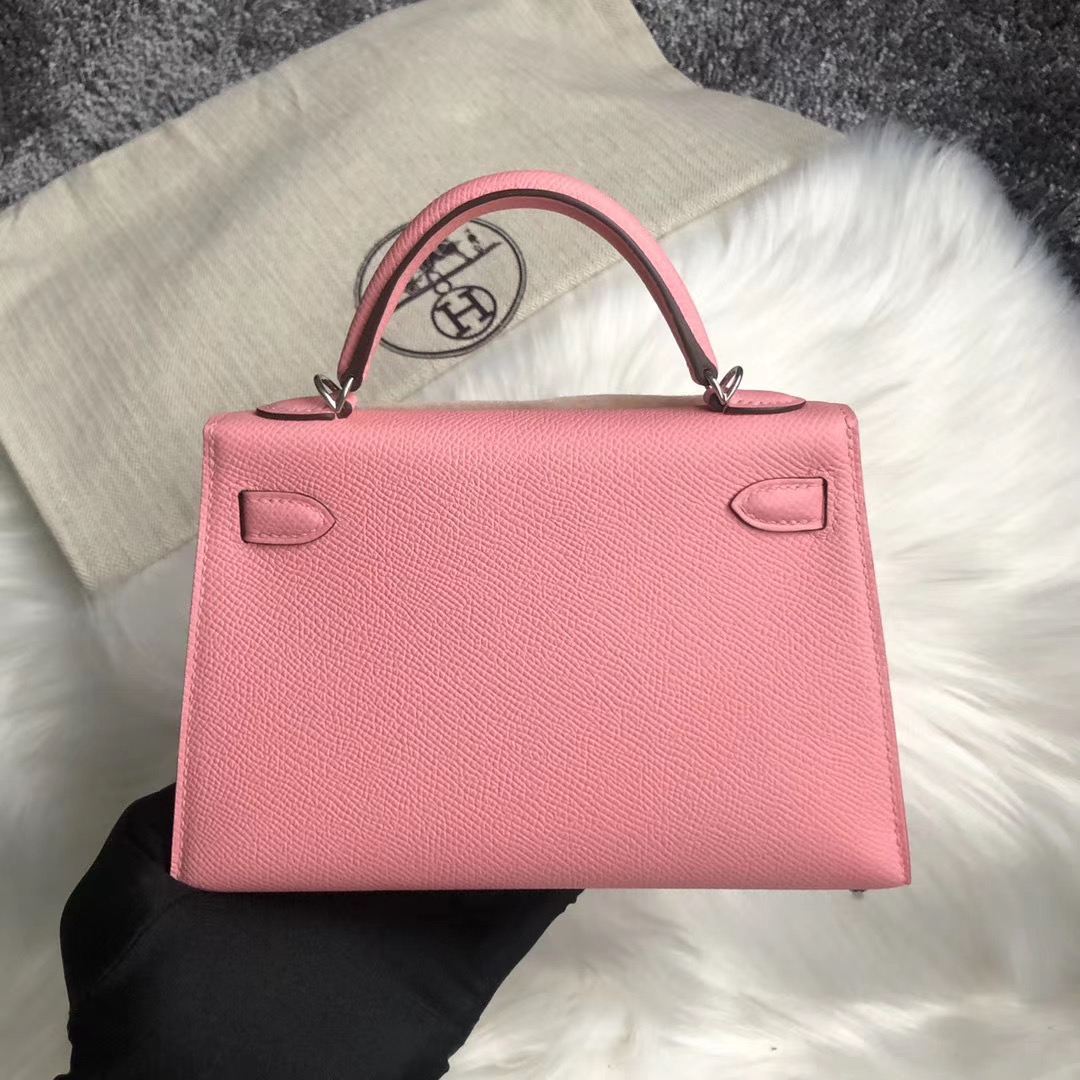 愛馬仕凱莉迷妳二代價格 Hermes Kelly Mini II CK1Q Rose Confetti 奶昔粉