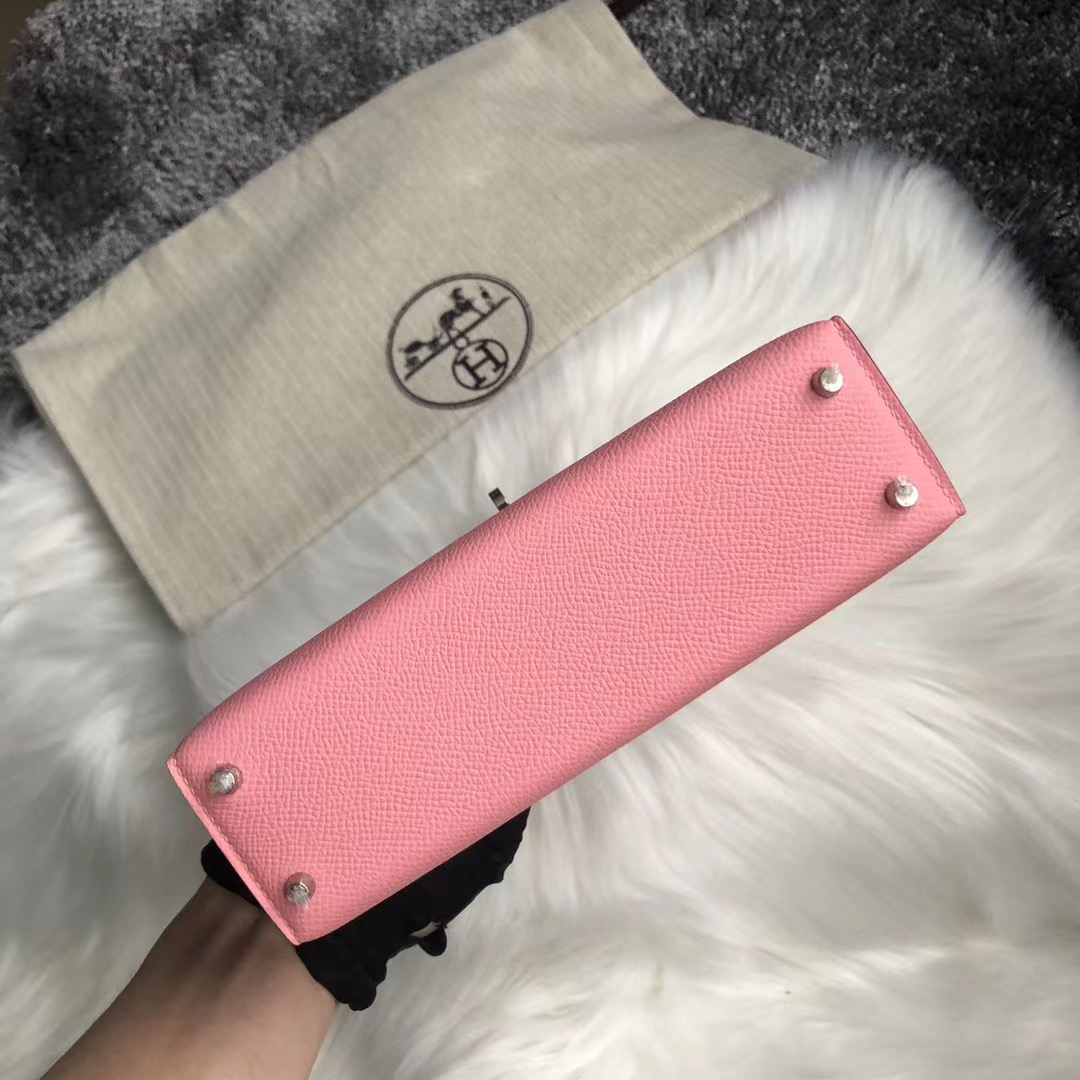 愛馬仕凱莉迷妳二代價格 Hermes Kelly Mini II CK1Q Rose Confetti 奶昔粉