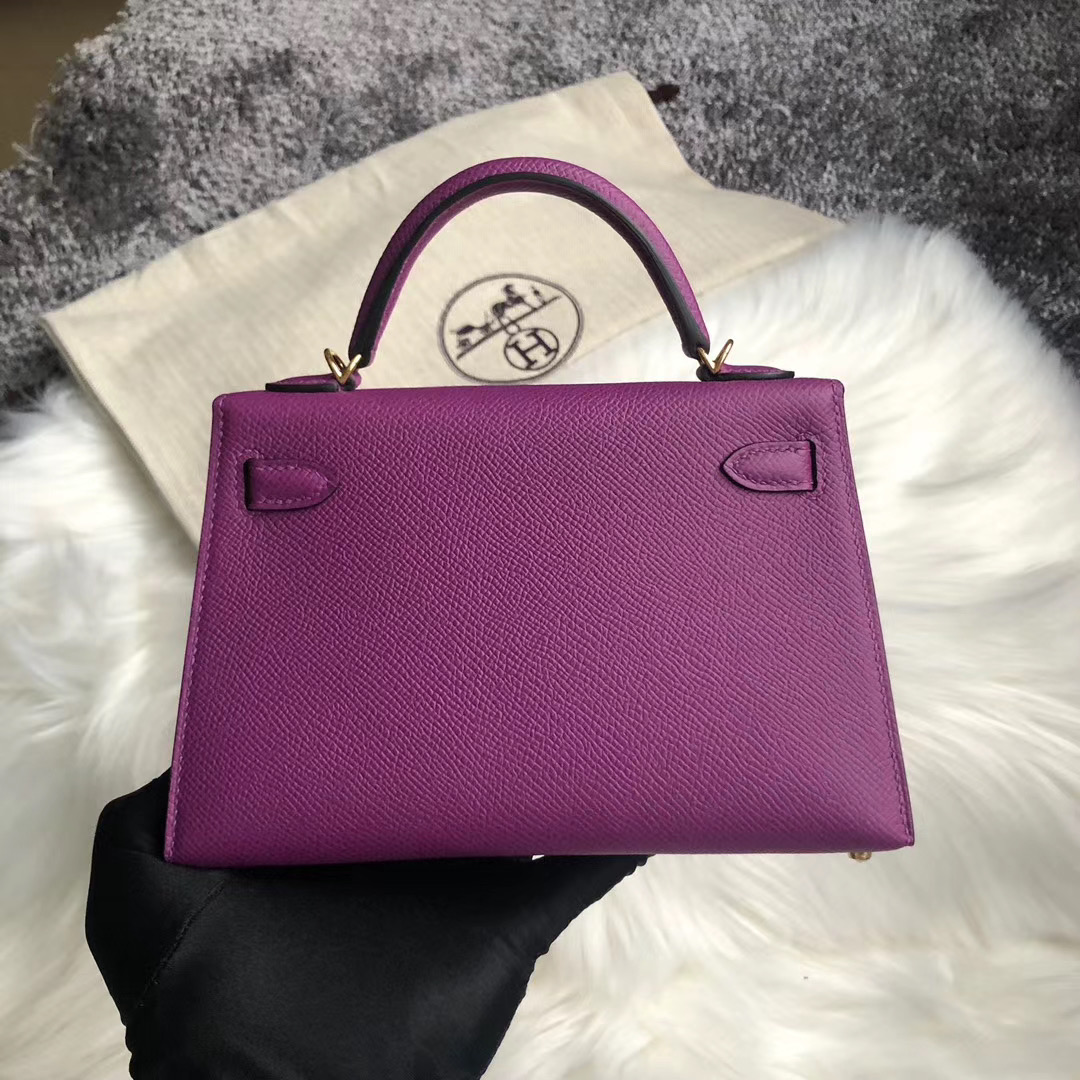 臺灣新北市汐止區 Hermes Kelly Mini 2代 Handbag P9 Anemone 海葵紫