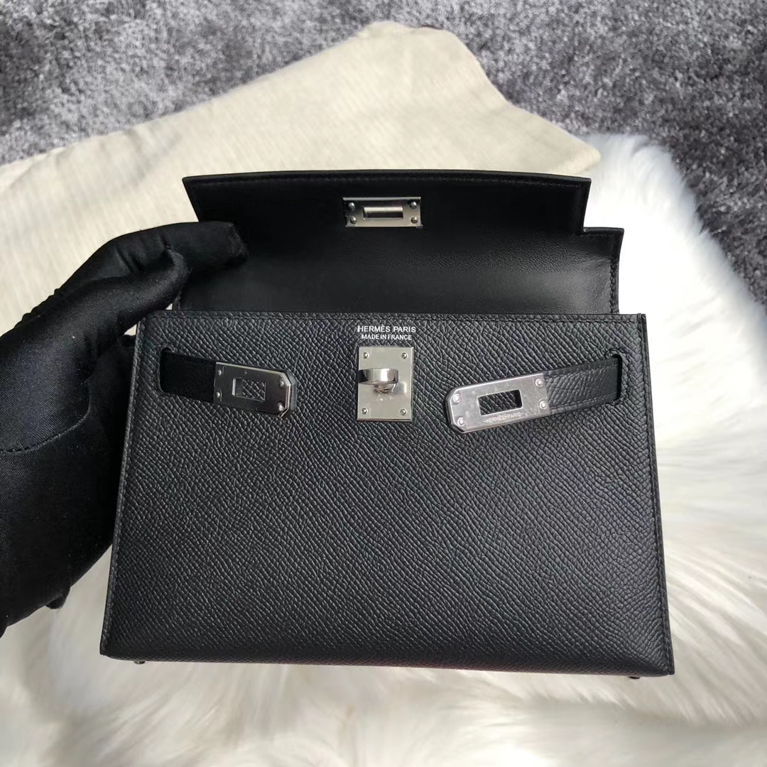 臺灣高雄市大樹區 Hermes Kelly Mini 2代 CK89 Black 黑色