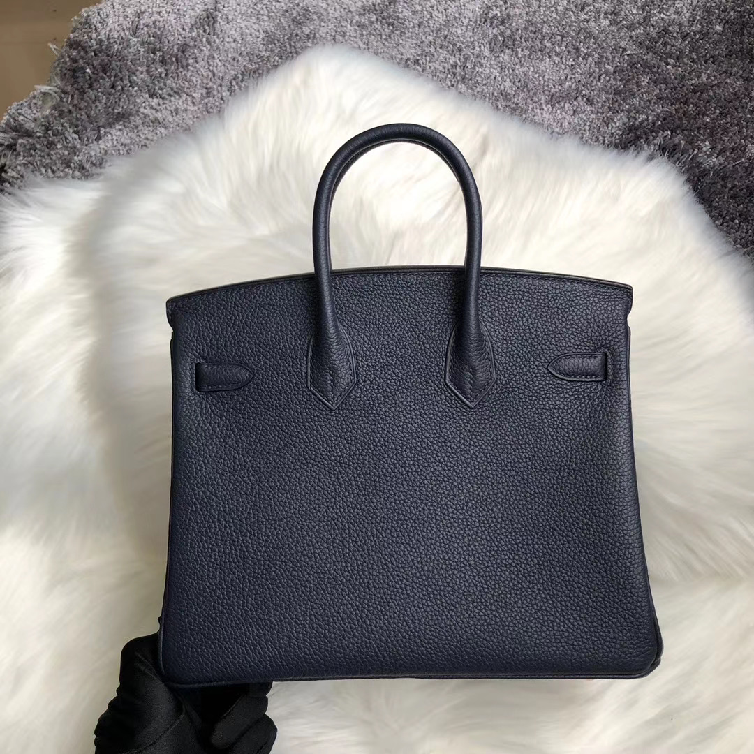 臺灣高雄市鼓山區 Hermes Birkin 25cm Togo 2Z Blue Nuit 午夜藍