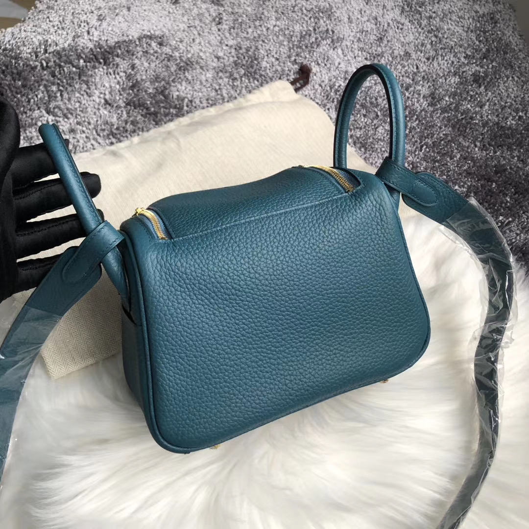 臺灣高雄市岡山區 Hermes lindy mini 19cm W0 博斯普魯斯綠 vert bosphore