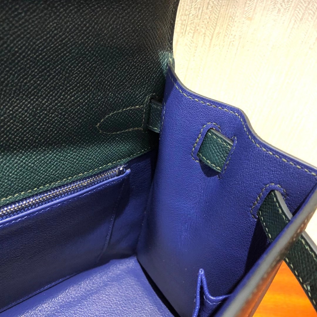 臺灣新北市中和區 Hermes Kelly 28cm Epsom 字母包 H 6O松柏綠Vert Cypres